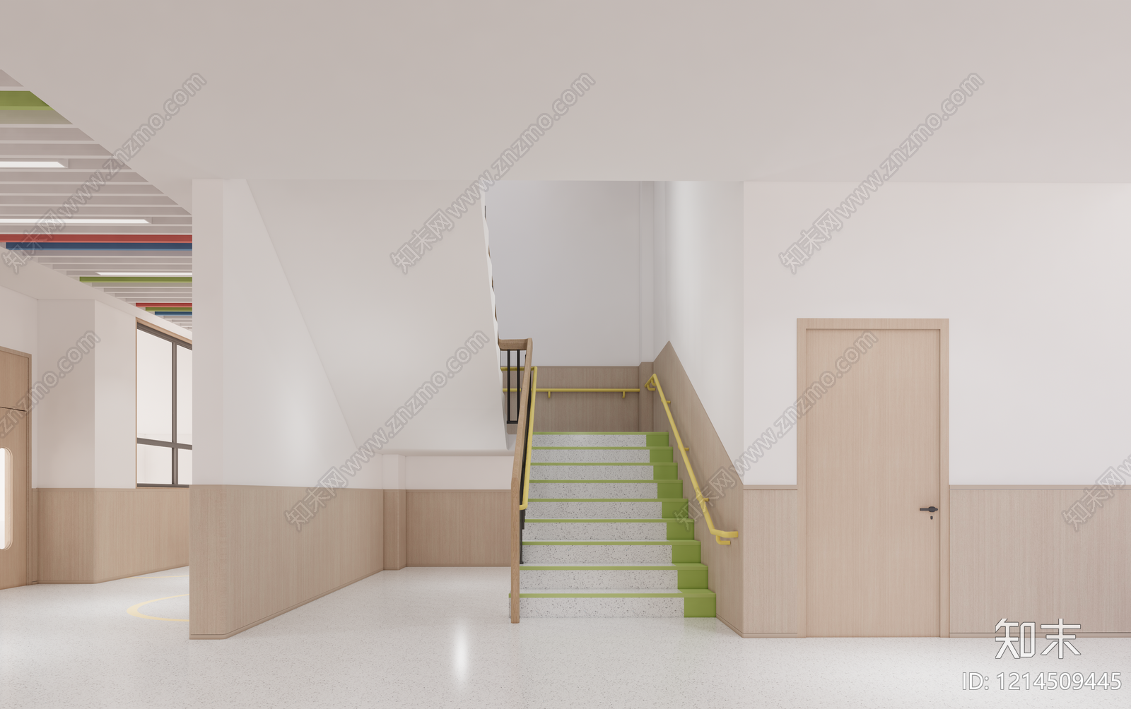 现代幼儿园内部SU模型下载【ID:1214509445】