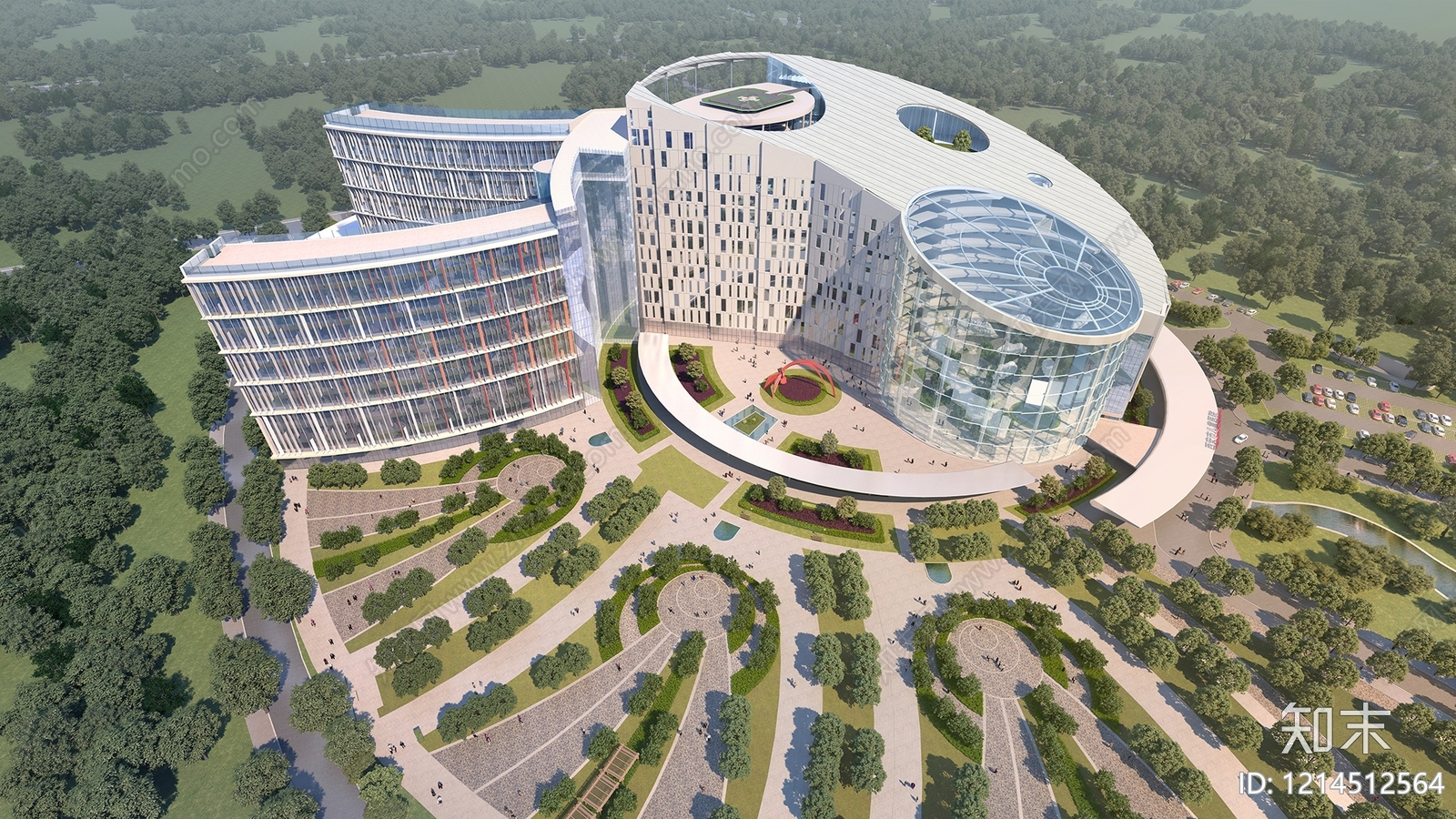 现代主义其他公共建筑3D模型下载【ID:1214512564】