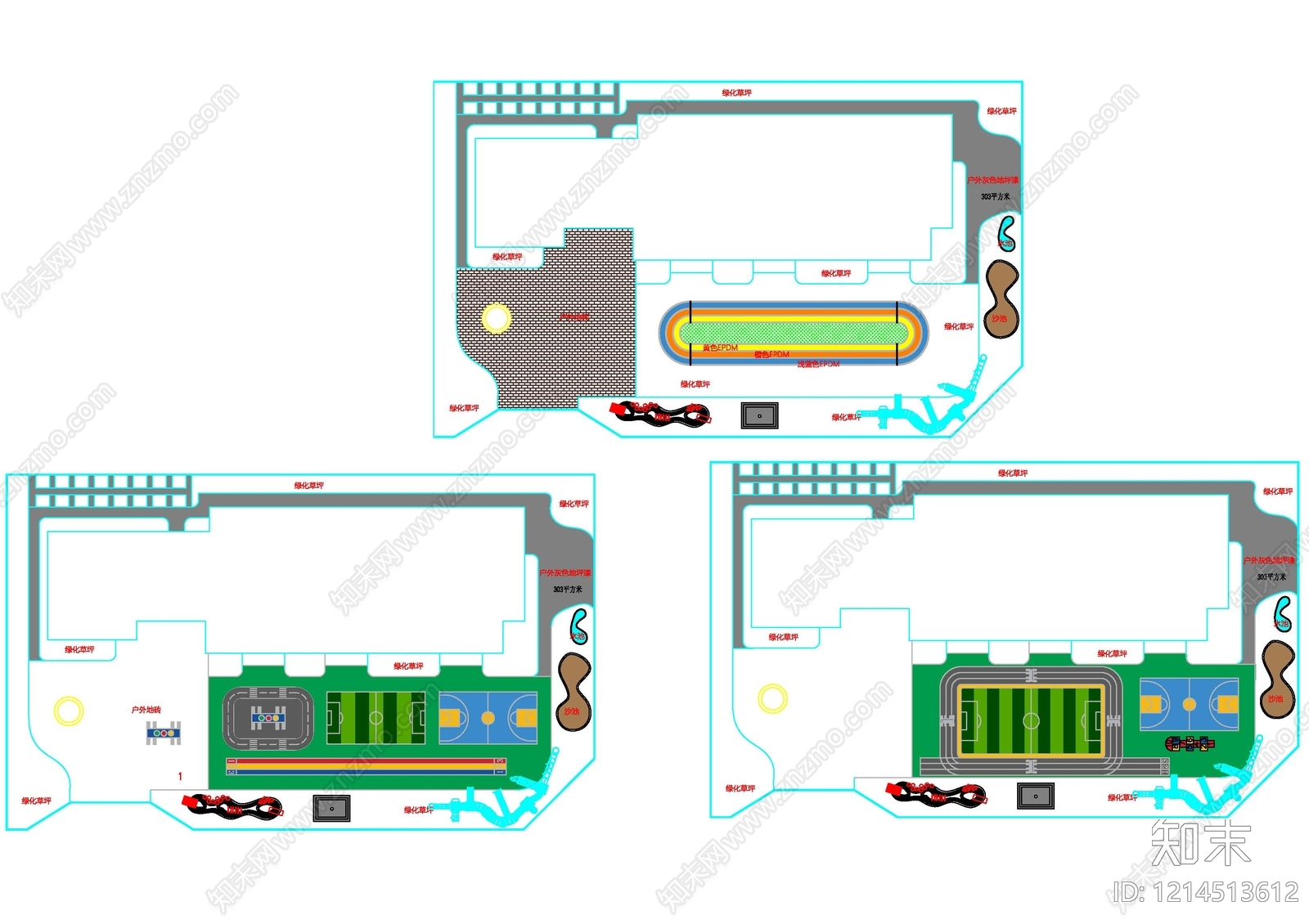 现代幼儿园施工图下载【ID:1214513612】
