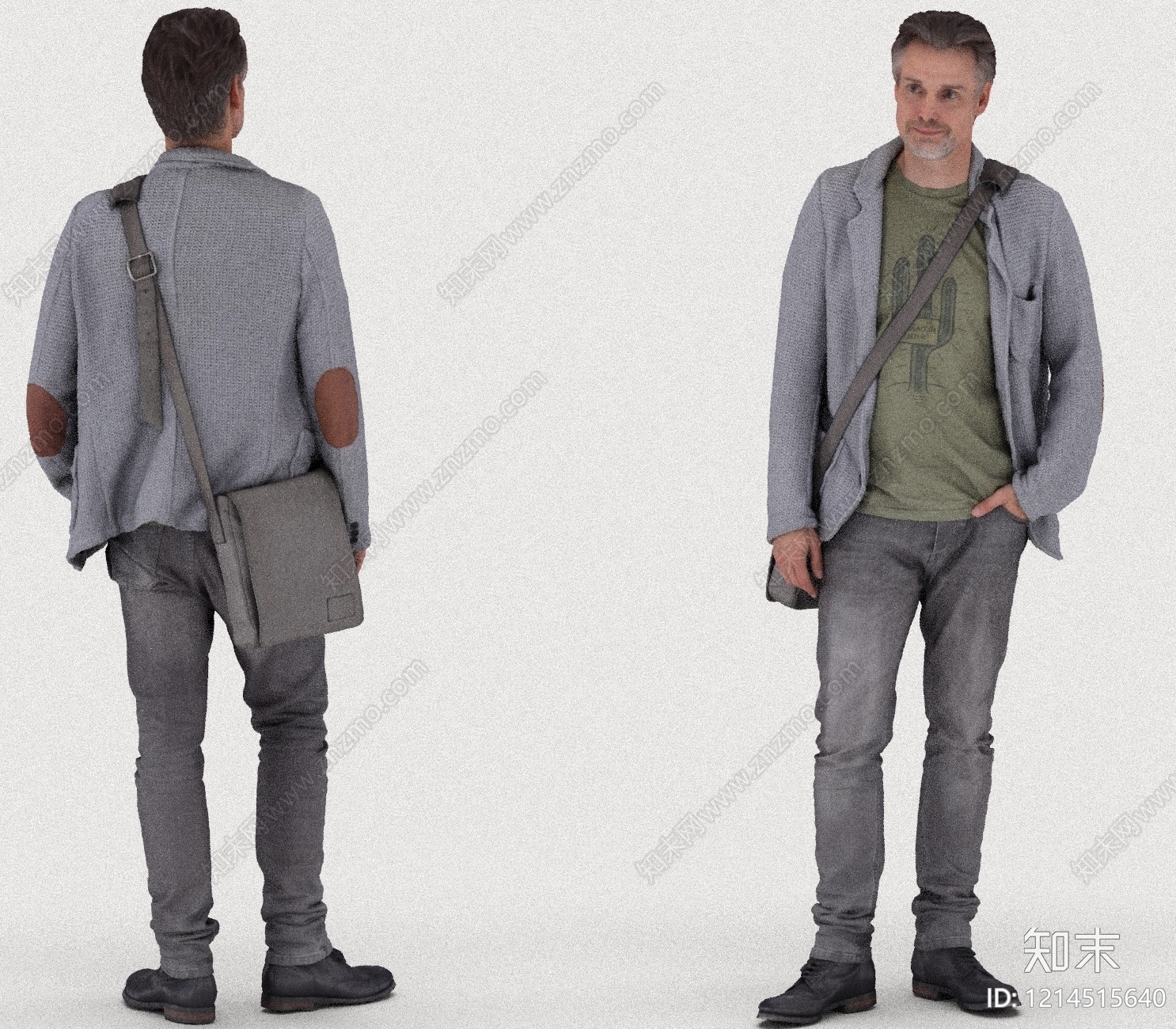 现代简约男人3D模型下载【ID:1214515640】