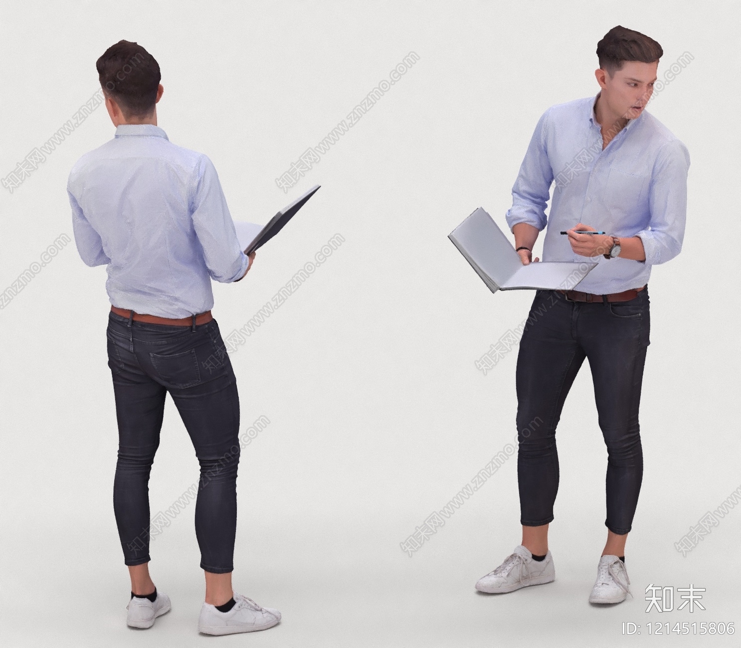 现代简约男人3D模型下载【ID:1214515806】