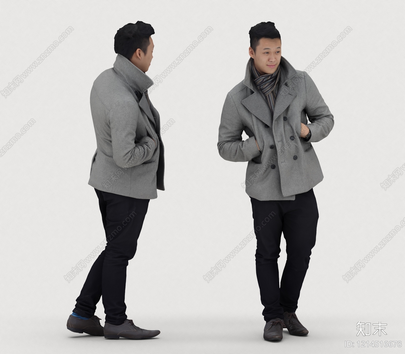 现代简约男人3D模型下载【ID:1214516678】