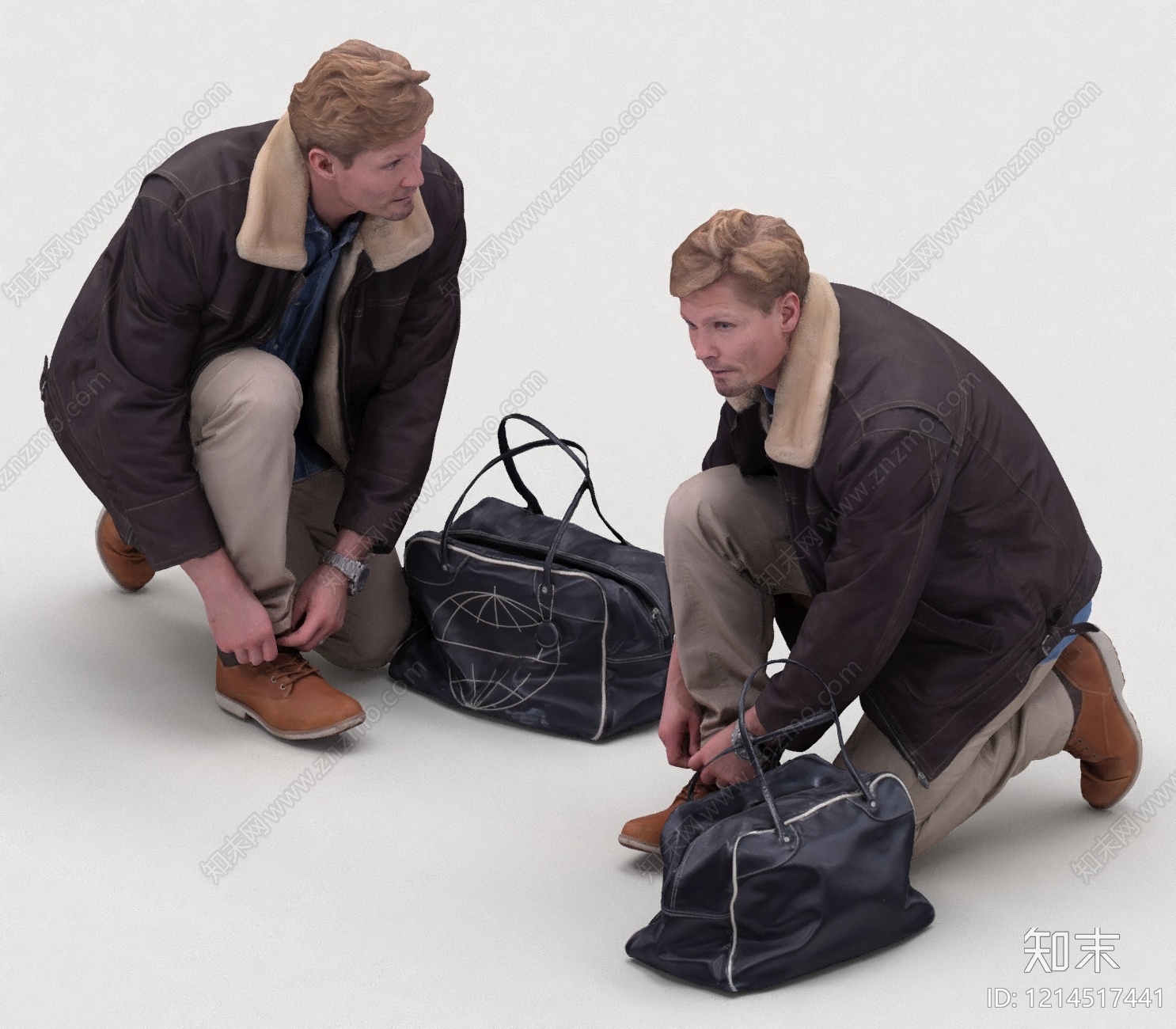 复古虚拟人物3D模型下载【ID:1214517441】