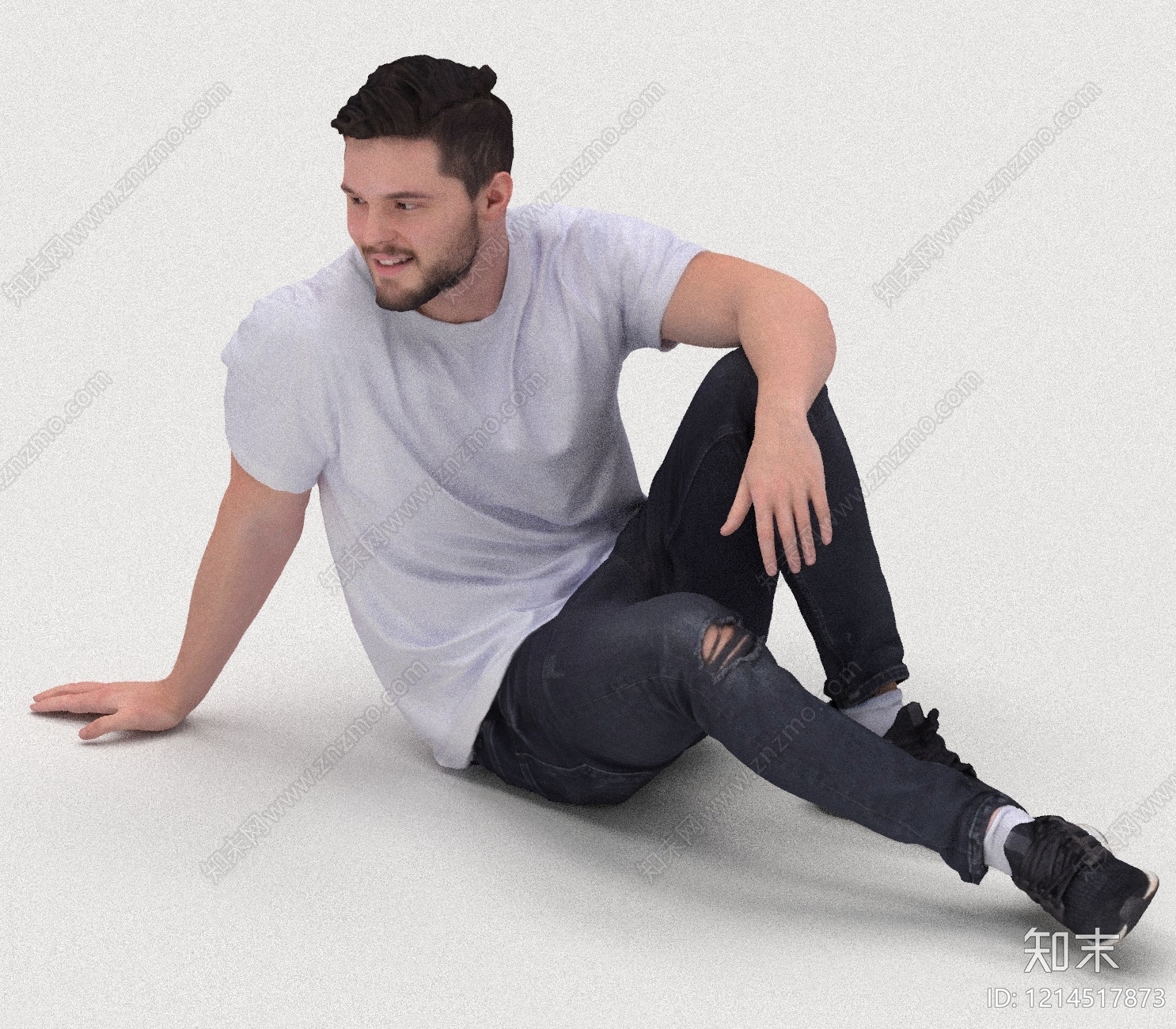 现代简约男人3D模型下载【ID:1214517873】