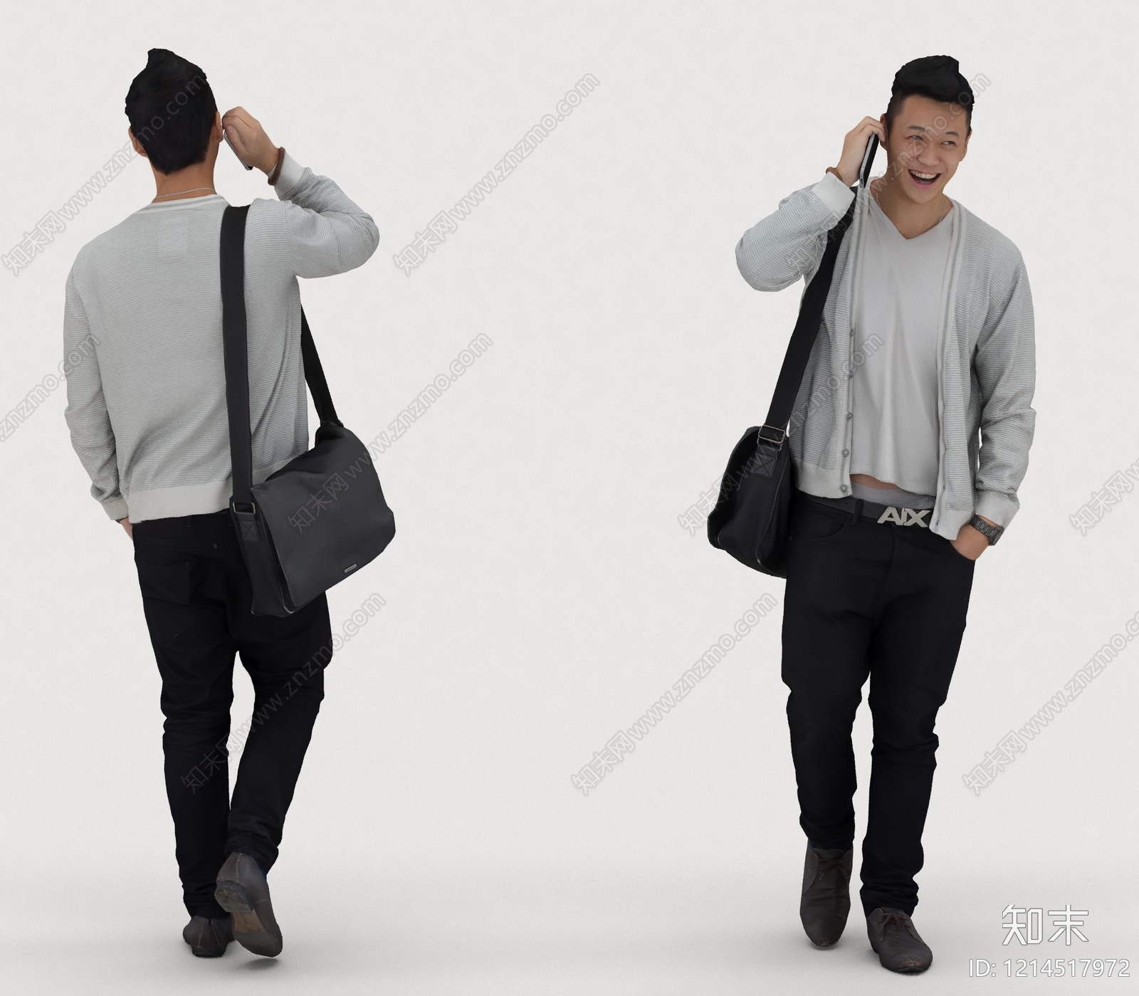 现代简约男人3D模型下载【ID:1214517972】