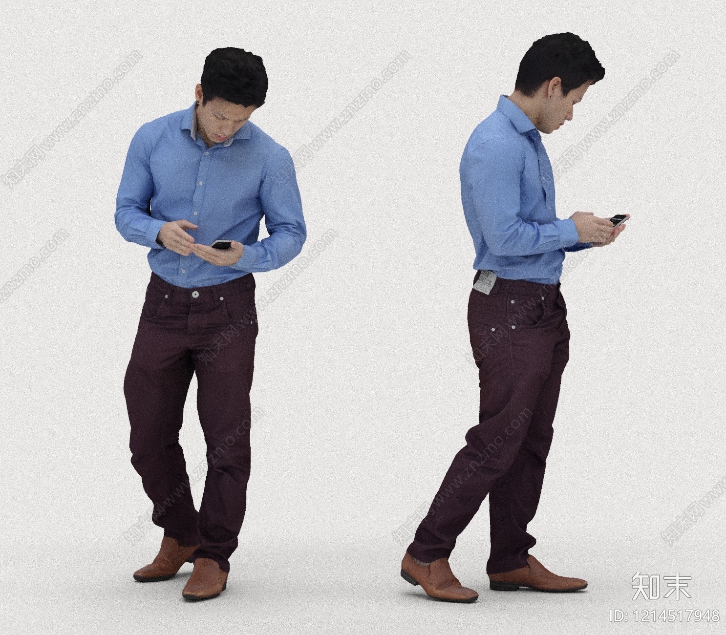 现代简约男人3D模型下载【ID:1214517948】