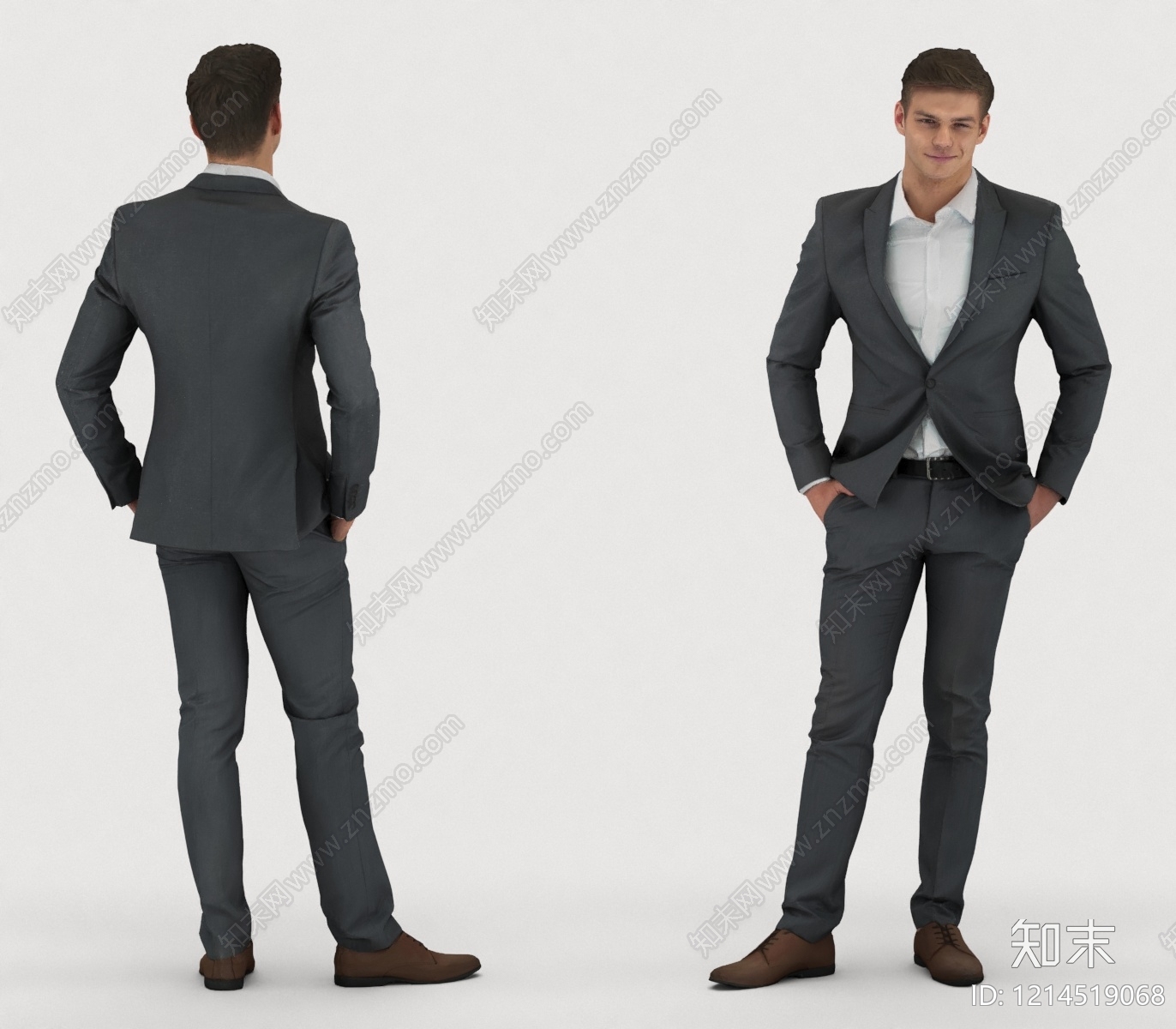 现代简约男人3D模型下载【ID:1214519068】