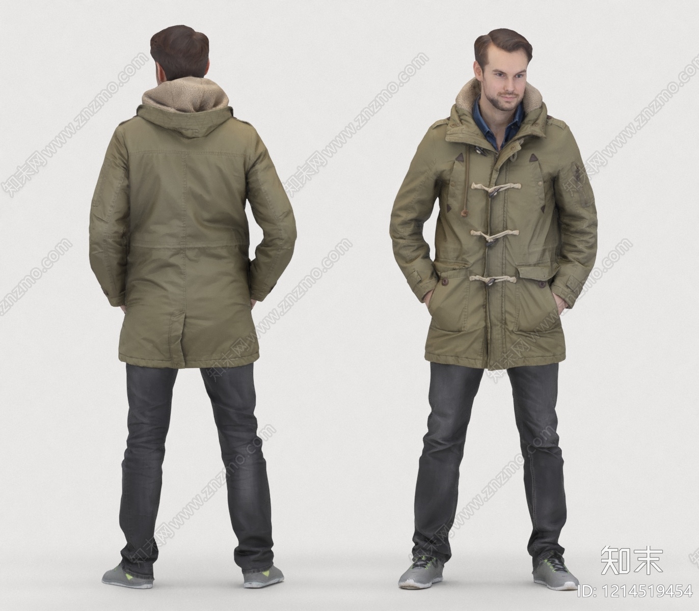 复古男人3D模型下载【ID:1214519454】