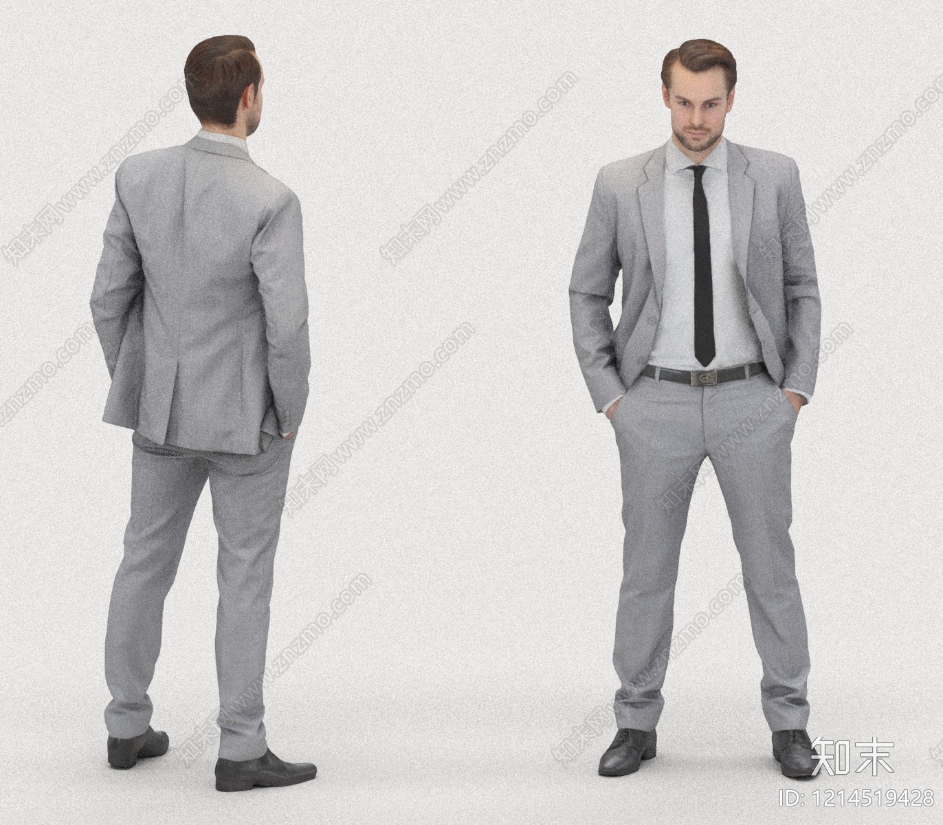 现代简约男人3D模型下载【ID:1214519428】