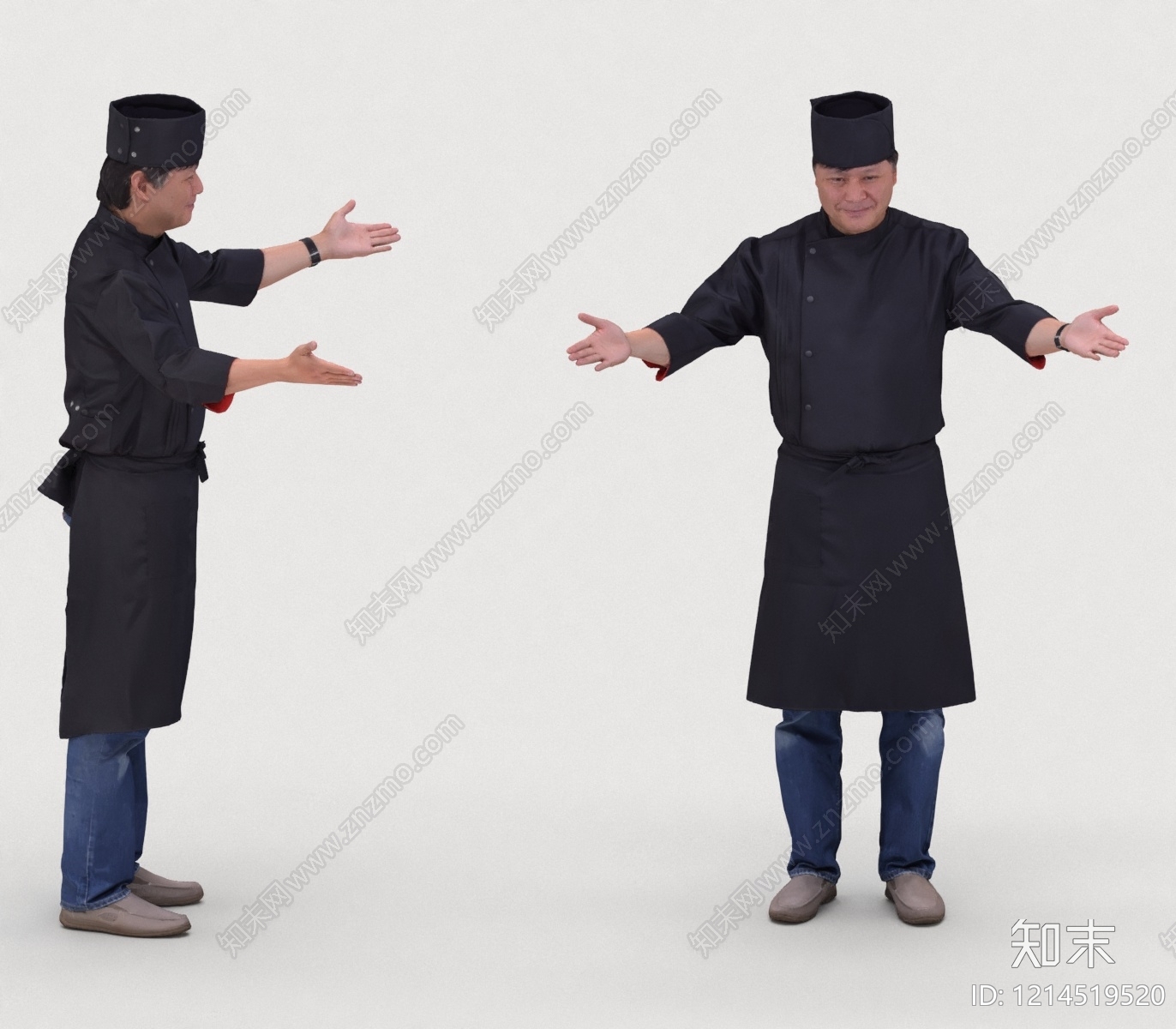 现代简约男人3D模型下载【ID:1214519520】