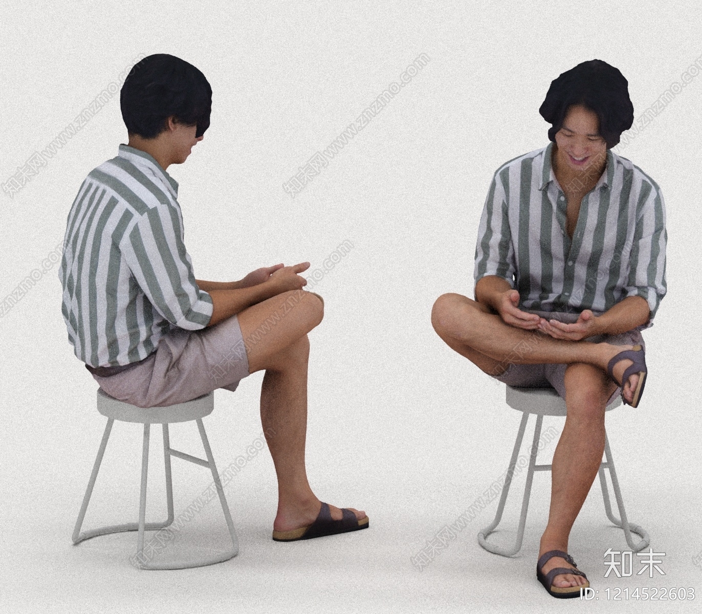 现代简约男人3D模型下载【ID:1214522603】