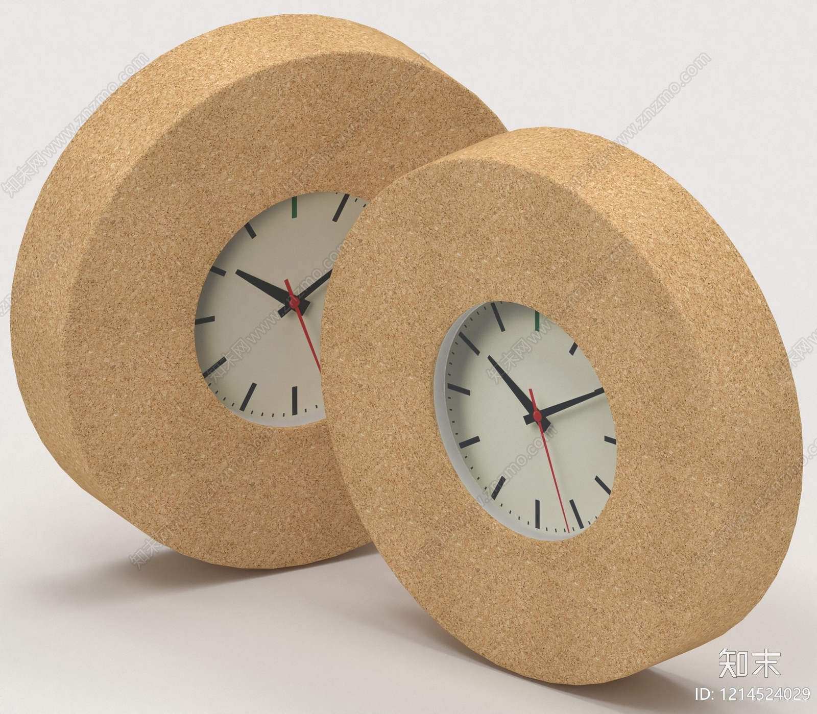 极简钟表3D模型下载【ID:1214524029】