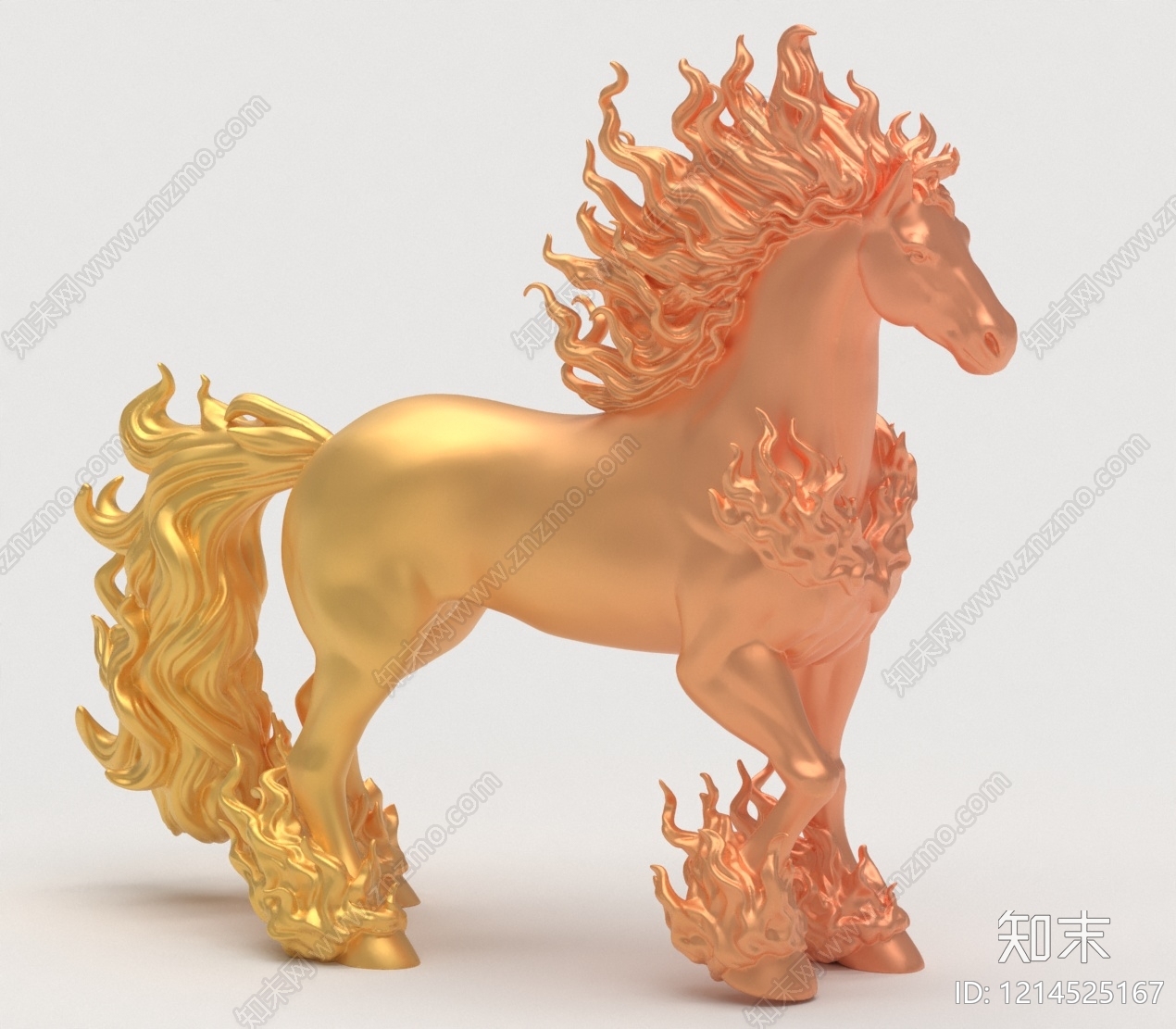 新中式雕塑摆件3D模型下载【ID:1214525167】