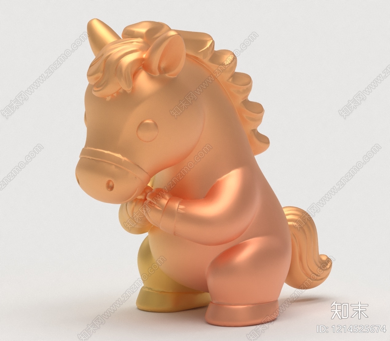 治愈系卡通雕塑风雕塑摆件3D模型下载【ID:1214525674】