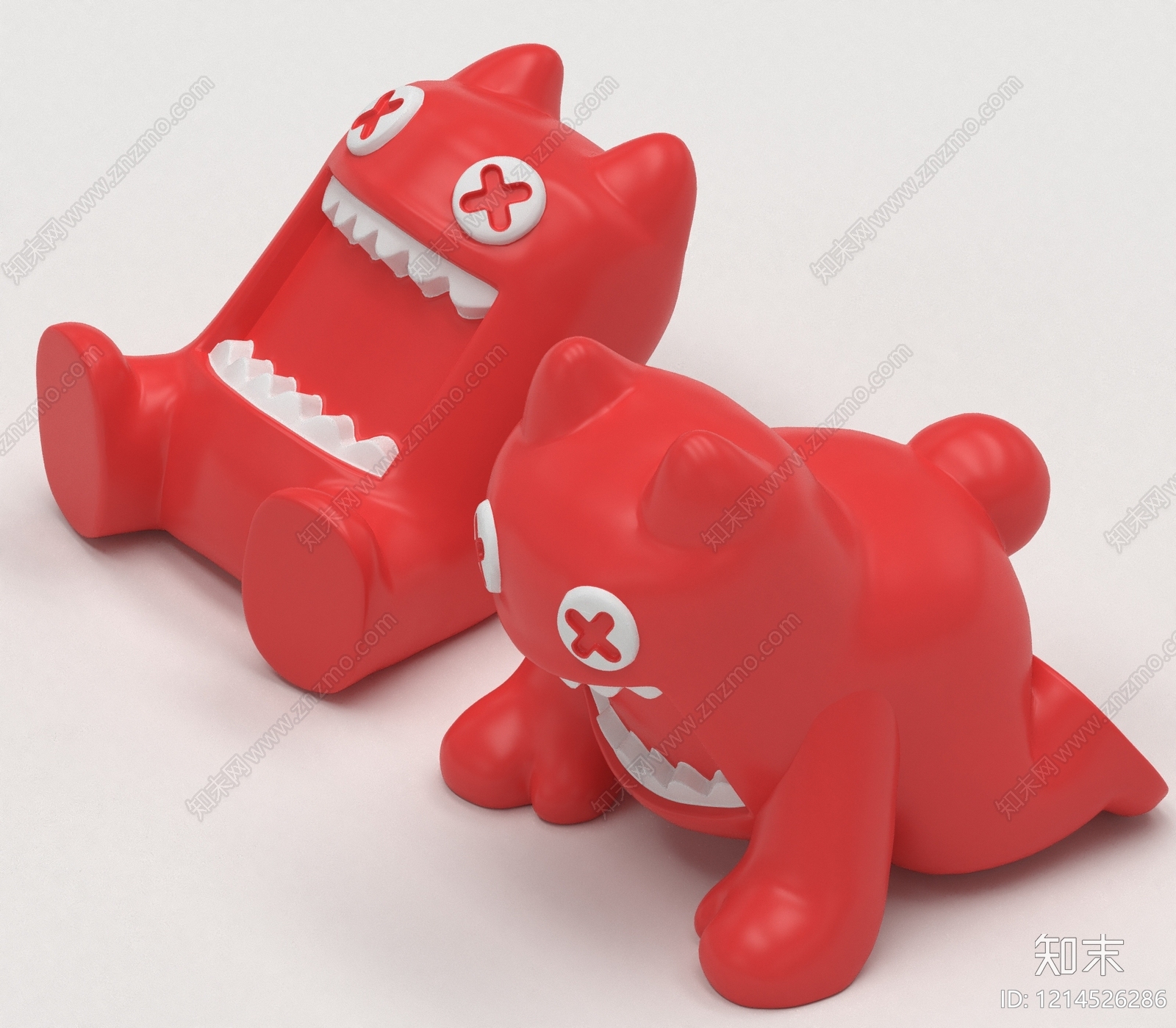 卡通萌趣风雕塑摆件3D模型下载【ID:1214526286】