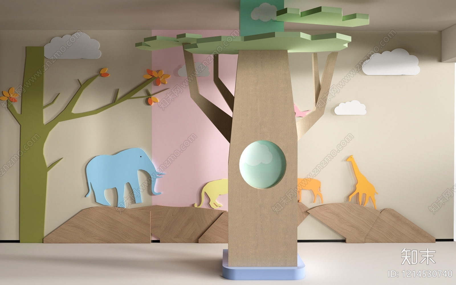 现代儿童玩具房SU模型下载【ID:1214530740】