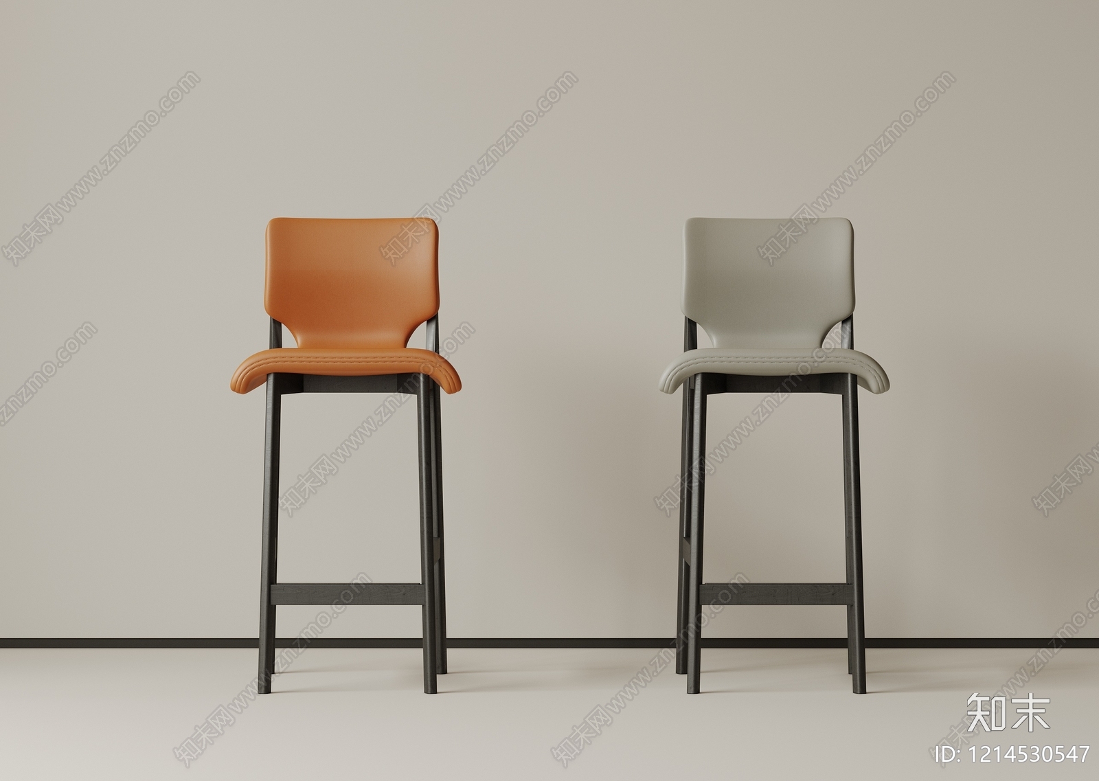 极简吧椅3D模型下载【ID:1214530547】