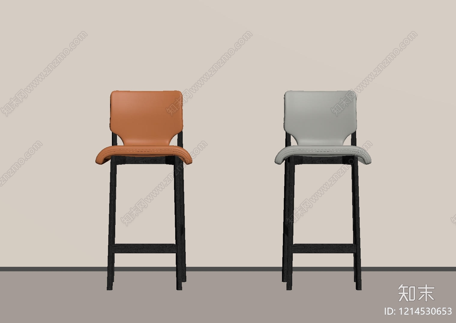 极简吧椅SU模型下载【ID:1214530653】