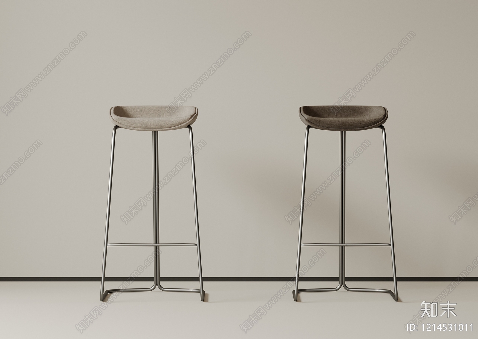 极简吧椅3D模型下载【ID:1214531011】