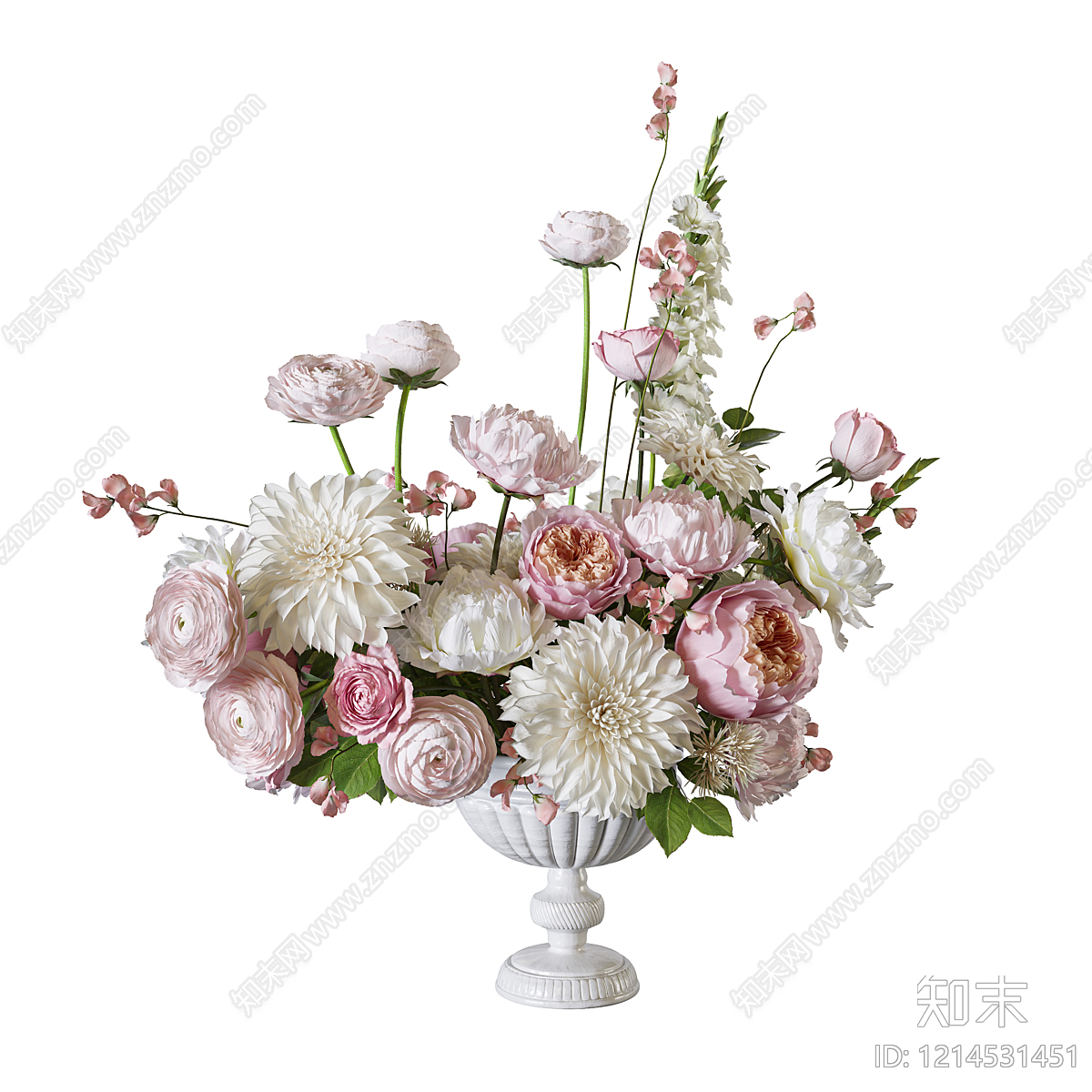 法式花艺3D模型下载【ID:1214531451】