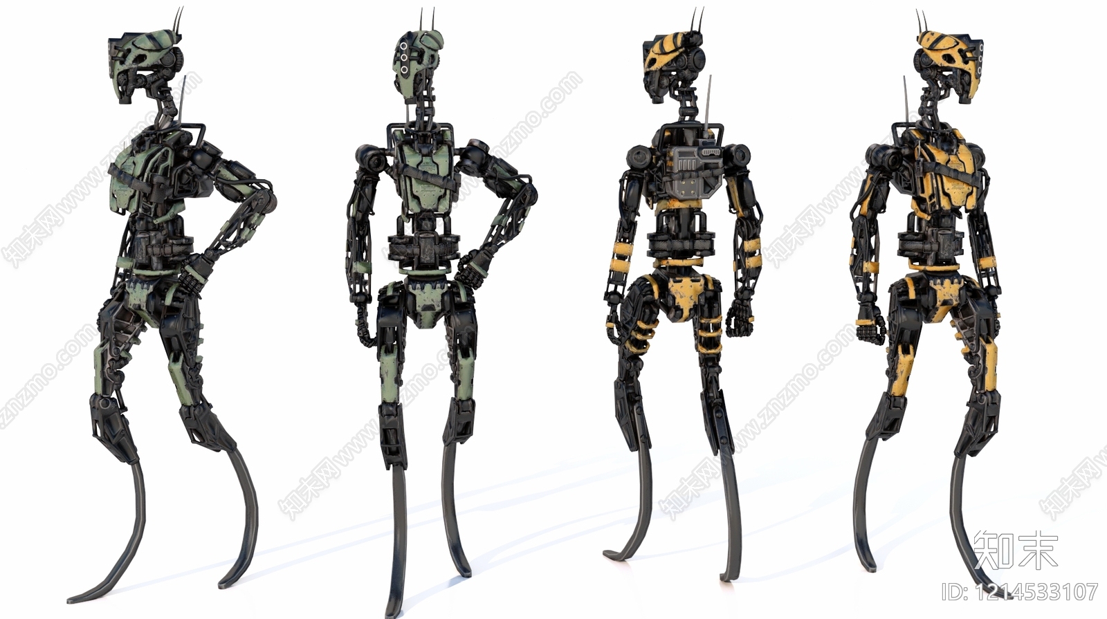 赛博朋克虚拟人物3D模型下载【ID:1214533107】