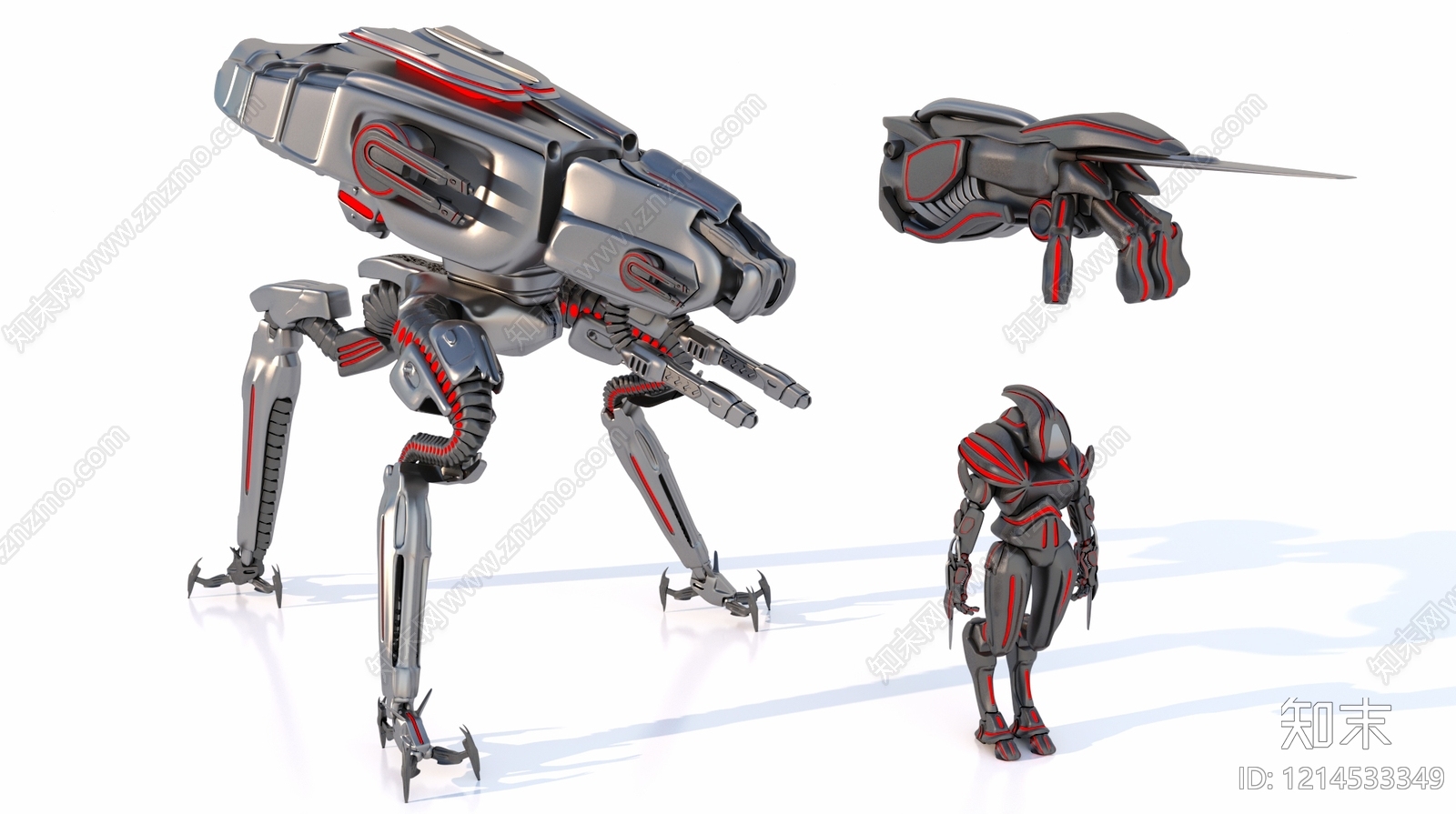 赛博朋克虚拟人物3D模型下载【ID:1214533349】