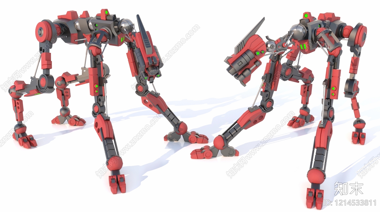 机械朋克军事器材3D模型下载【ID:1214533811】