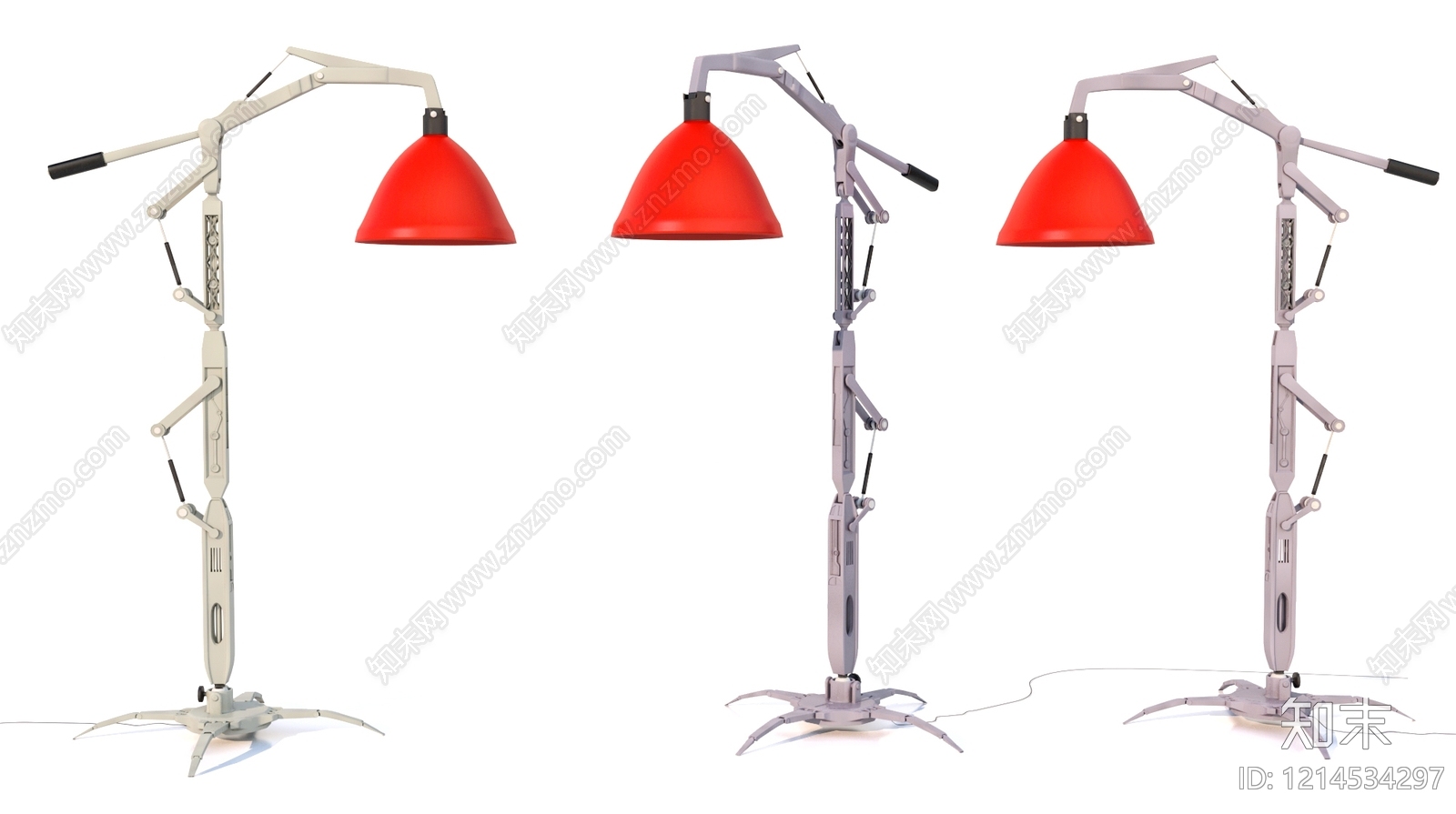 机械仿生落地灯3D模型下载【ID:1214534297】