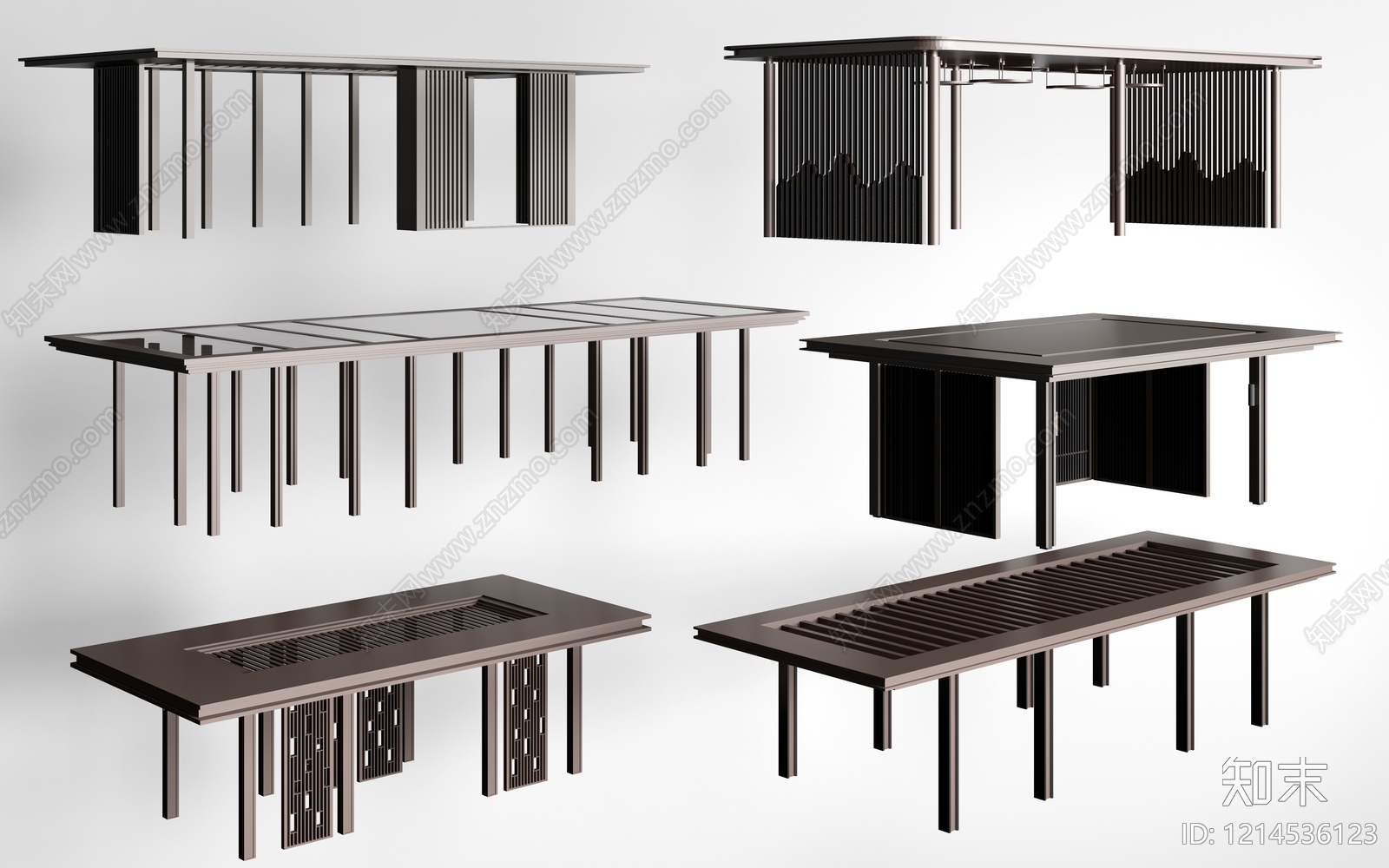 新中式亭子SU模型下载【ID:1214536123】