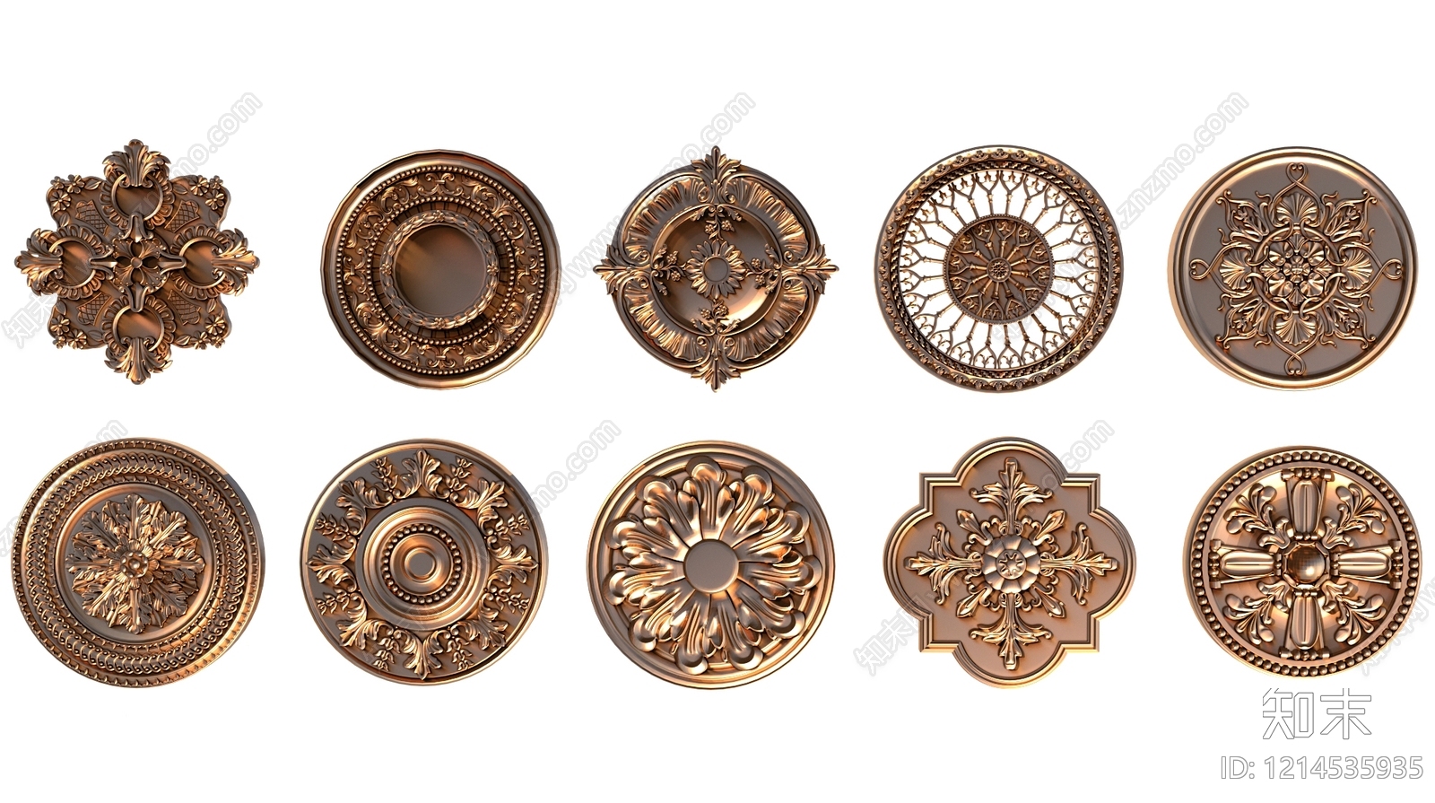 欧式古典雕塑摆件3D模型下载【ID:1214535935】