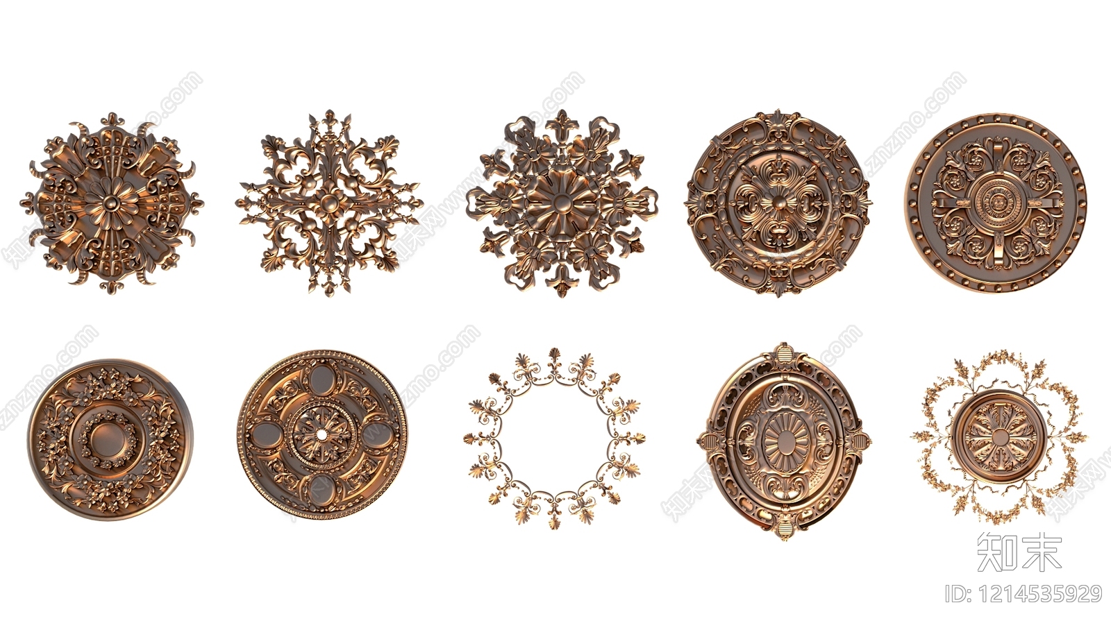 欧式古典雕塑摆件3D模型下载【ID:1214535929】