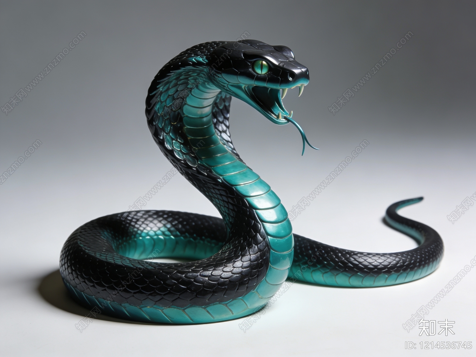 写实雕塑风爬行动物SU模型下载【ID:1214536745】
