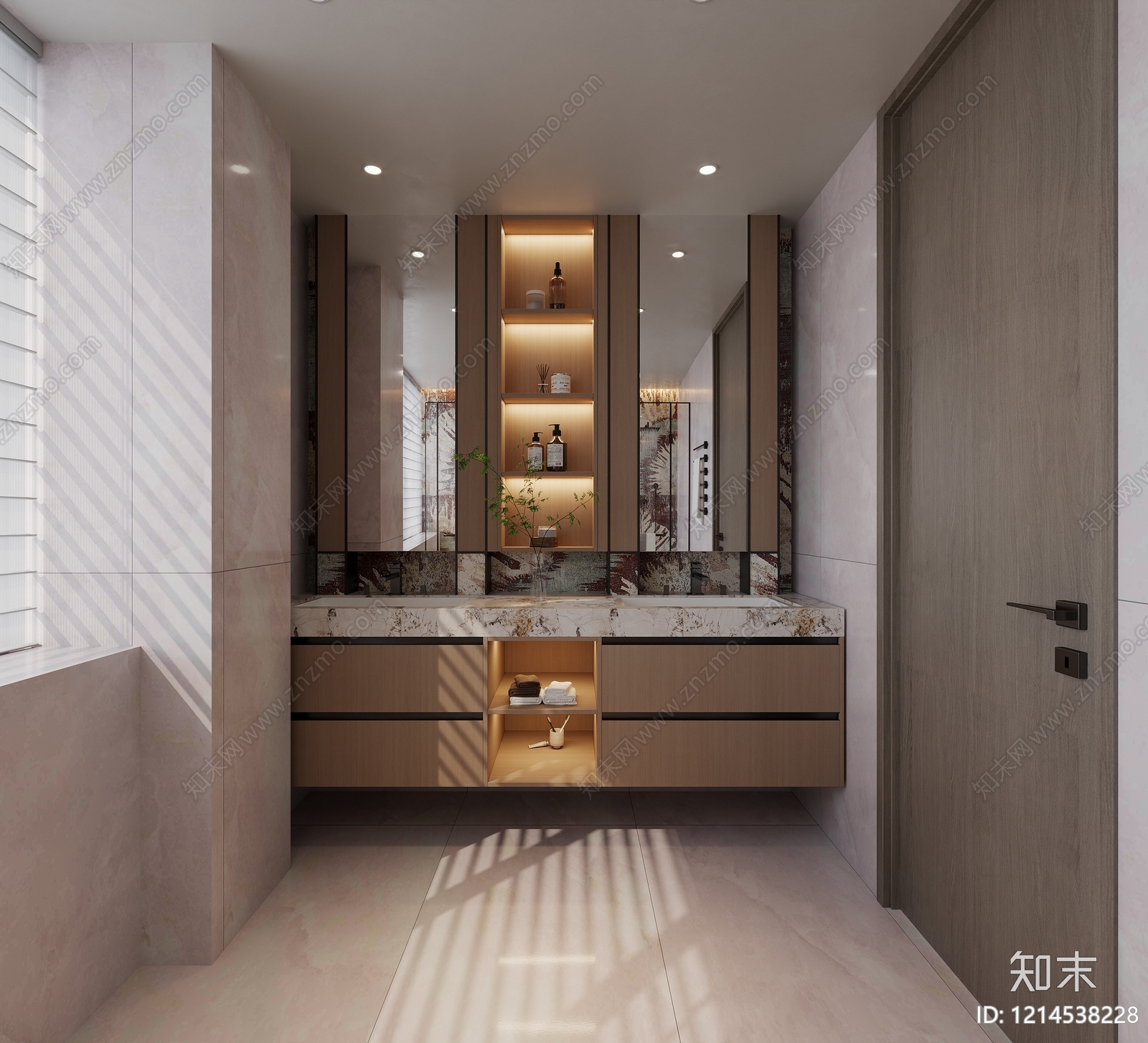 现代简约卫生间3D模型下载【ID:1214538228】