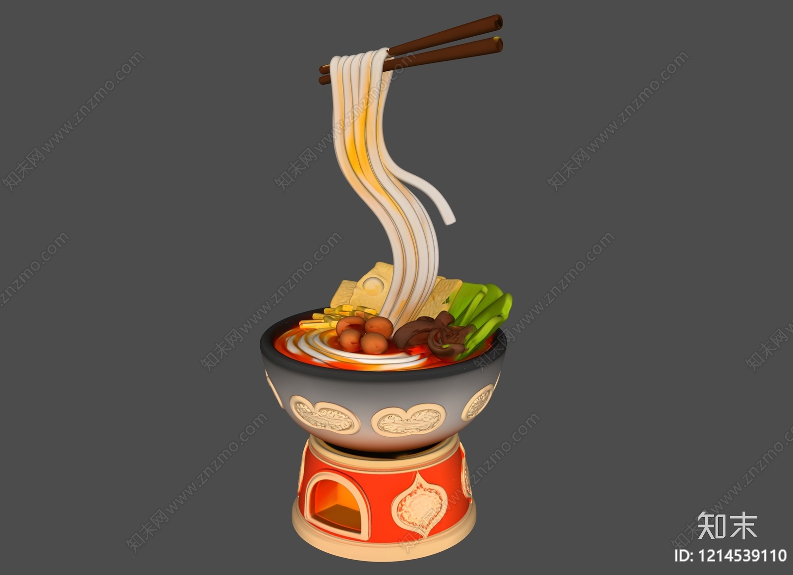新中式餐具SU模型下载【ID:1214539110】