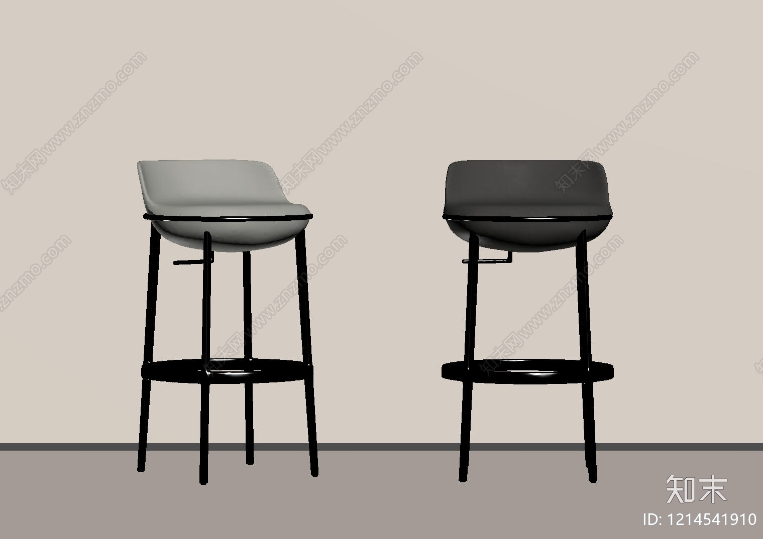 现代吧椅SU模型下载【ID:1214541910】