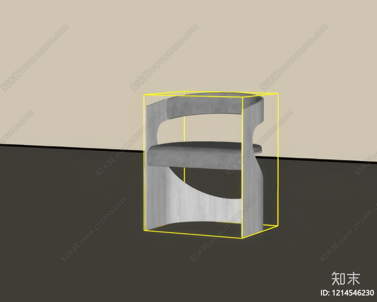 现代休闲椅SU模型下载【ID:1214546230】