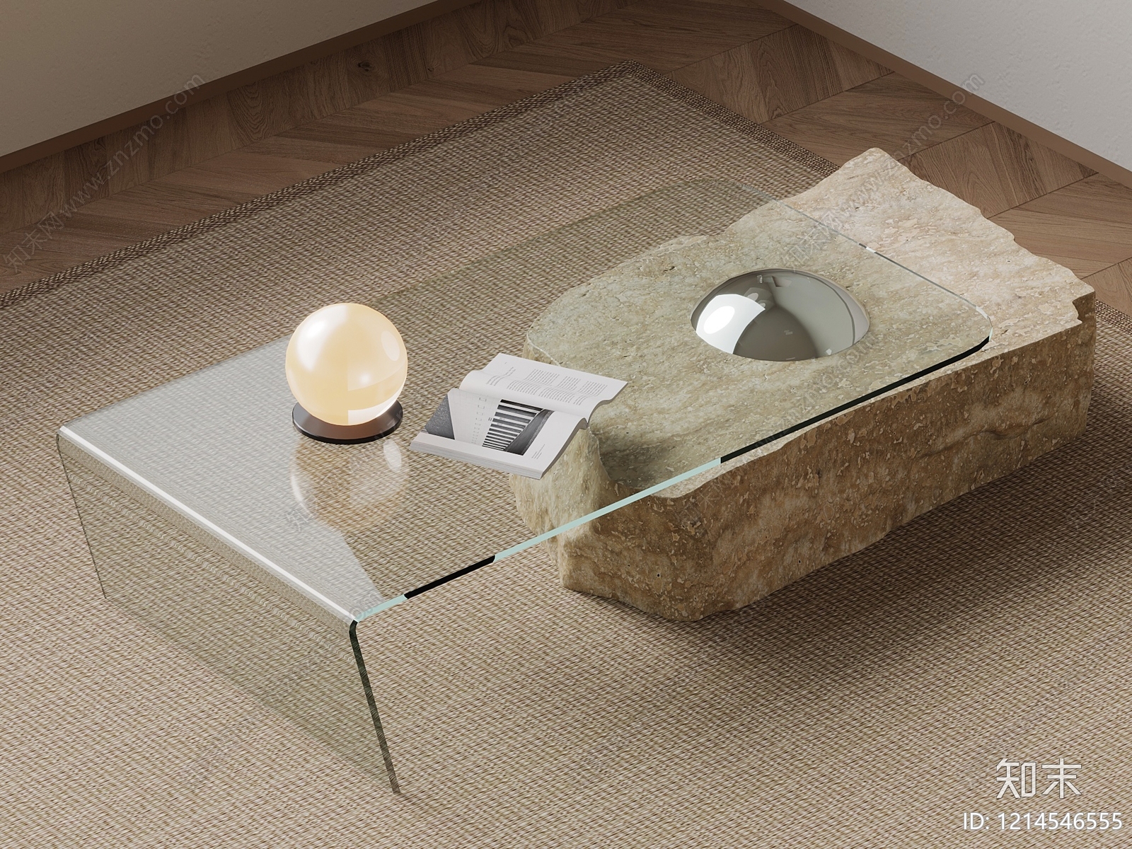 侘寂茶几3D模型下载【ID:1214546555】