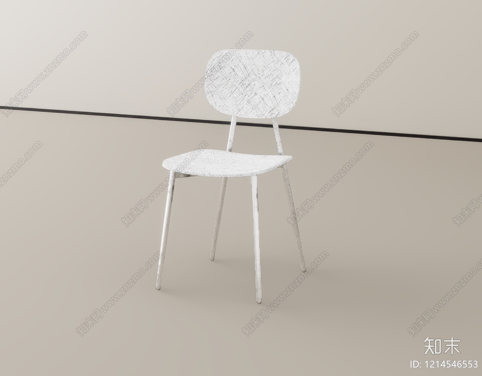 现代餐椅SU模型下载【ID:1214546553】