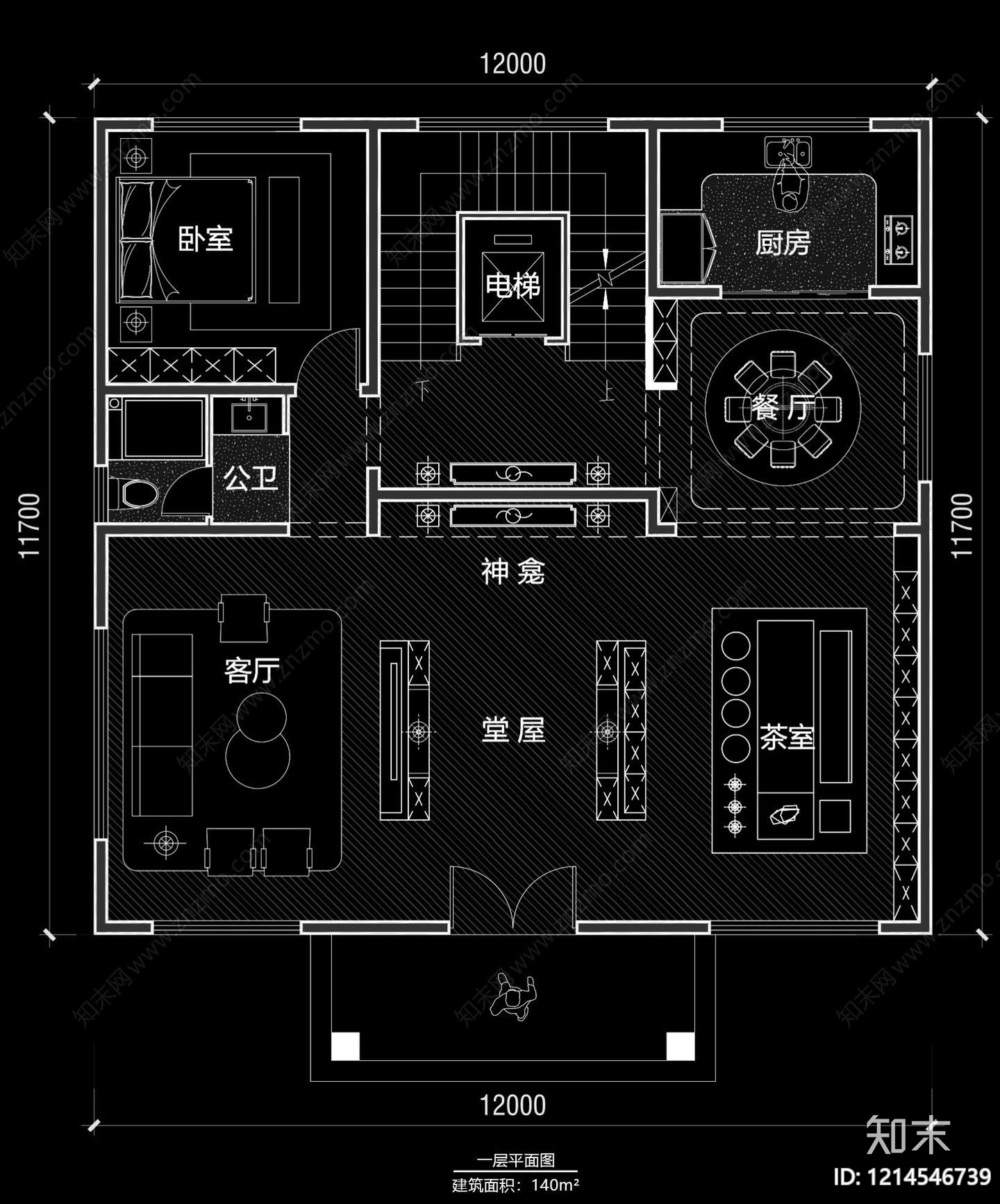 别墅施工图下载【ID:1214546739】