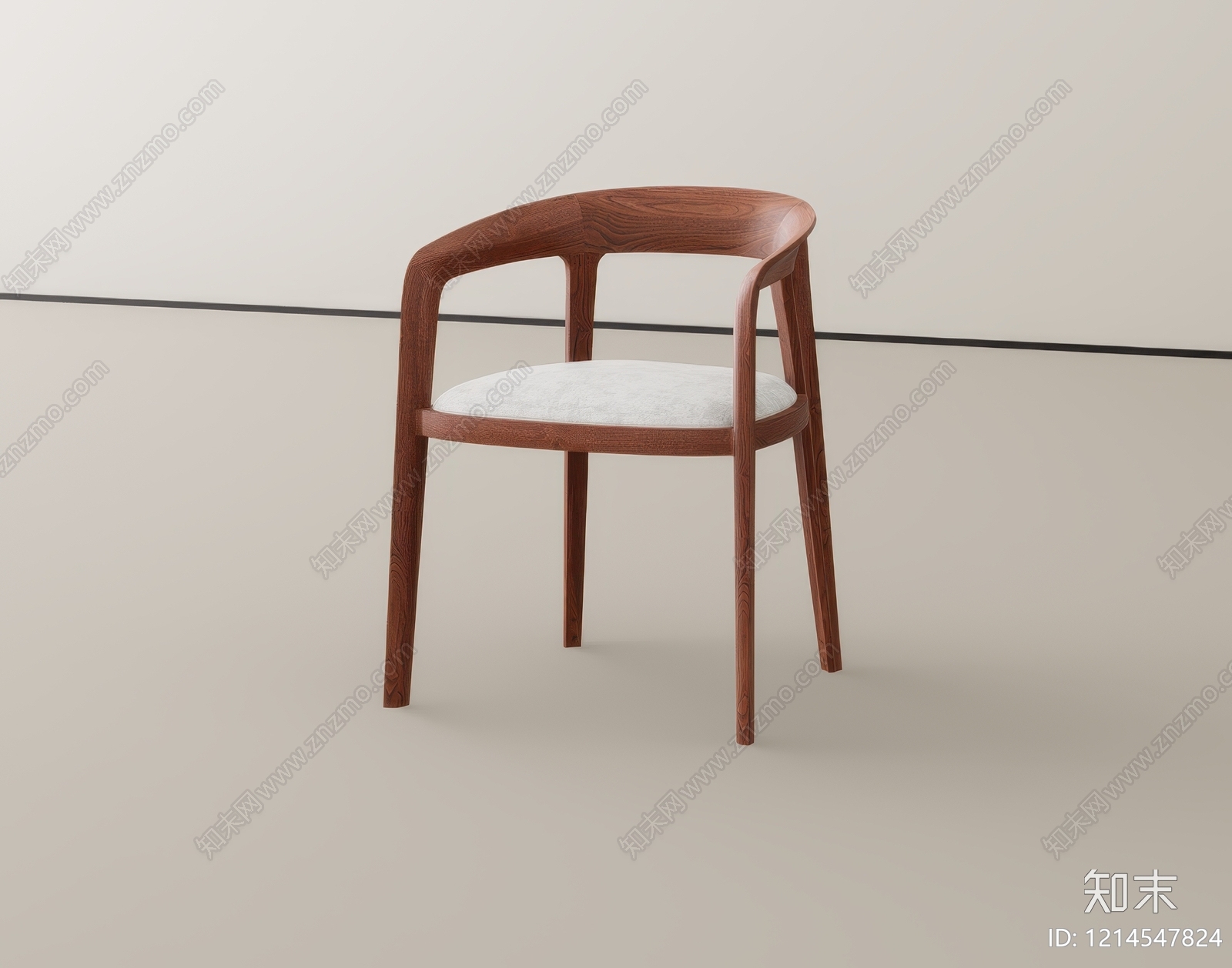 现代餐椅SU模型下载【ID:1214547824】