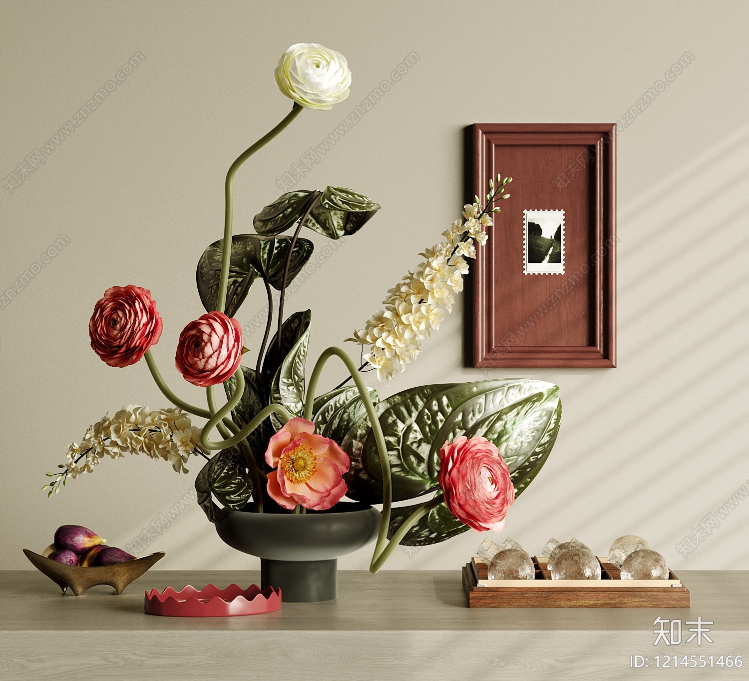 摆件组合3D模型精品下载_3dmax模型_知末网