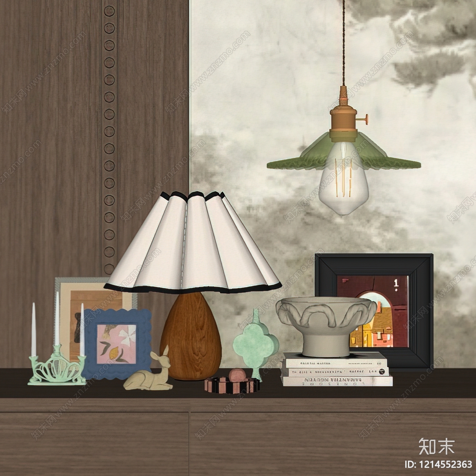 中古风摆件组合SU模型下载【ID:1214552363】