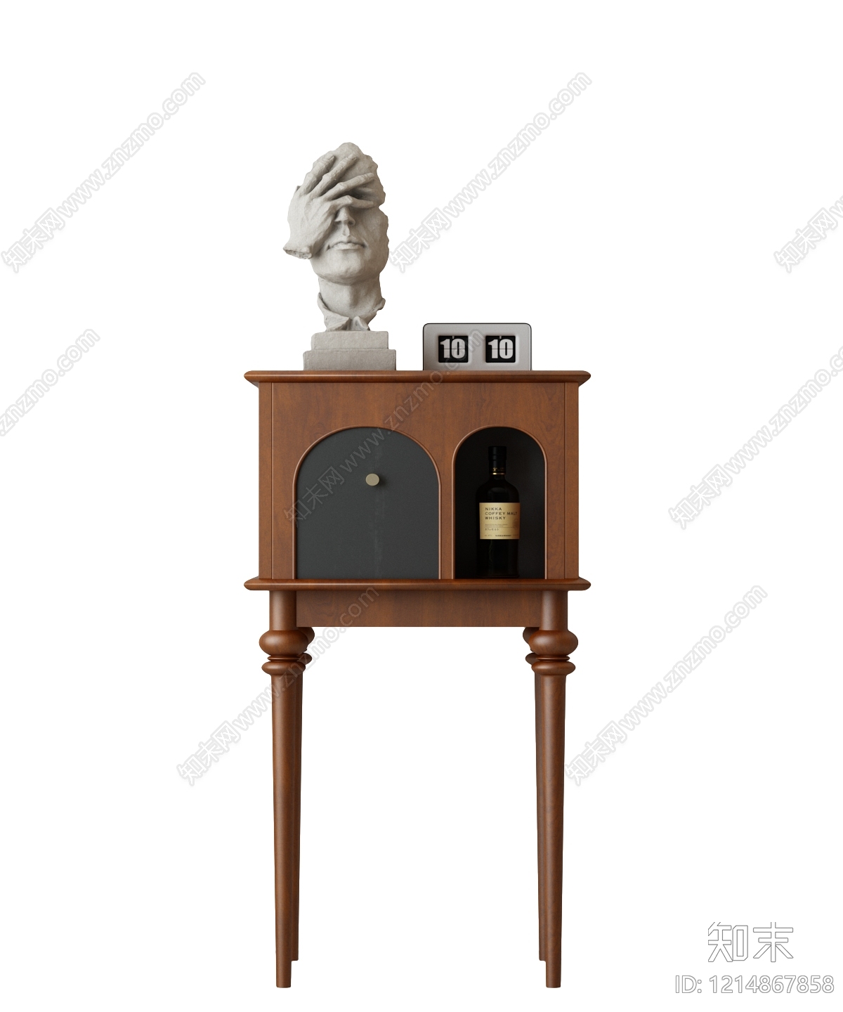 中古风床头柜SU模型下载【ID:1214867858】
