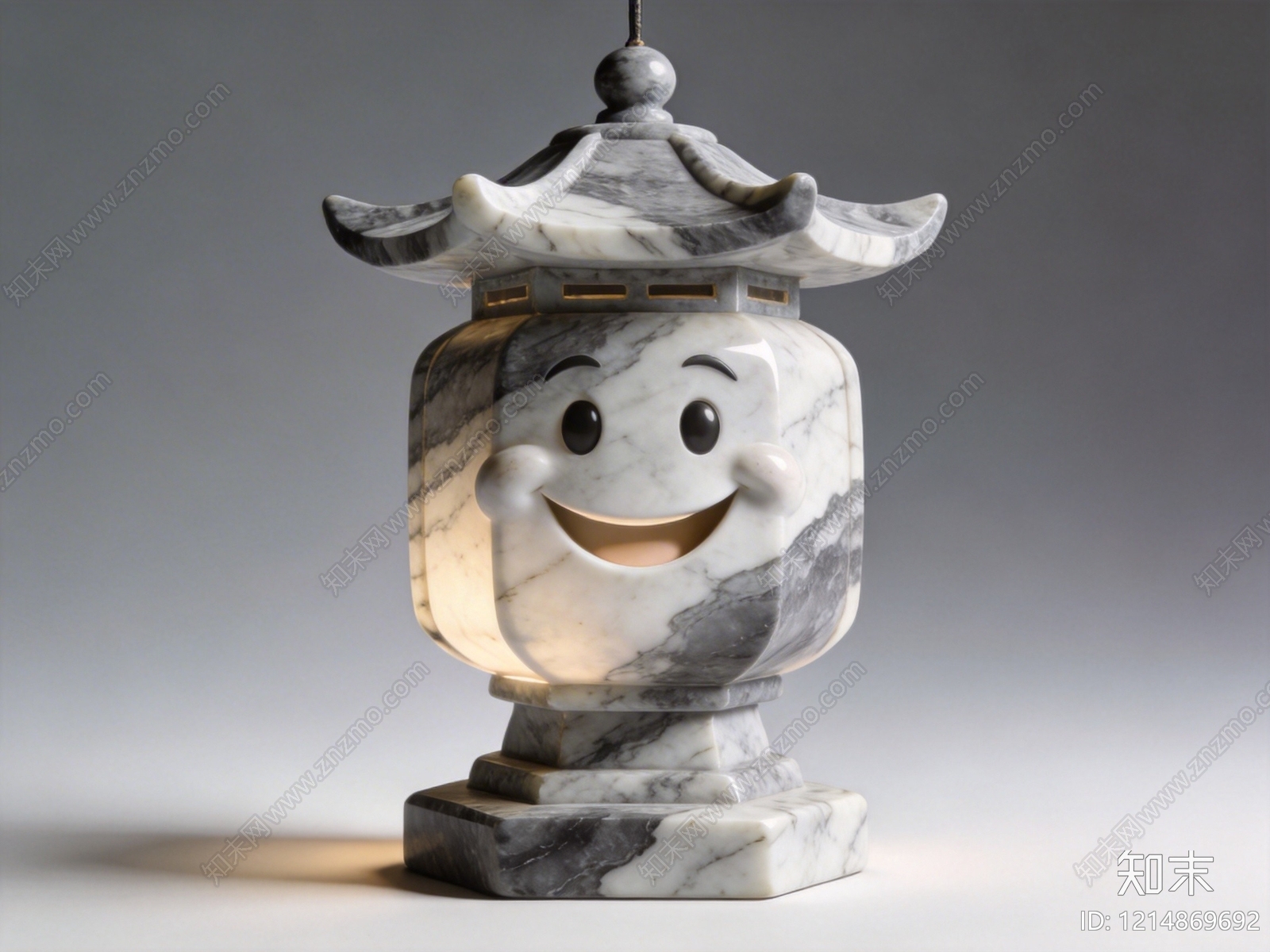 新中式雕塑摆件SU模型下载【ID:1214869692】