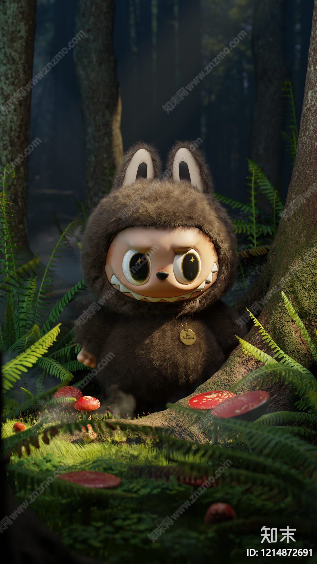 森系奇幻风虚拟人物3D模型下载【ID:1214872691】