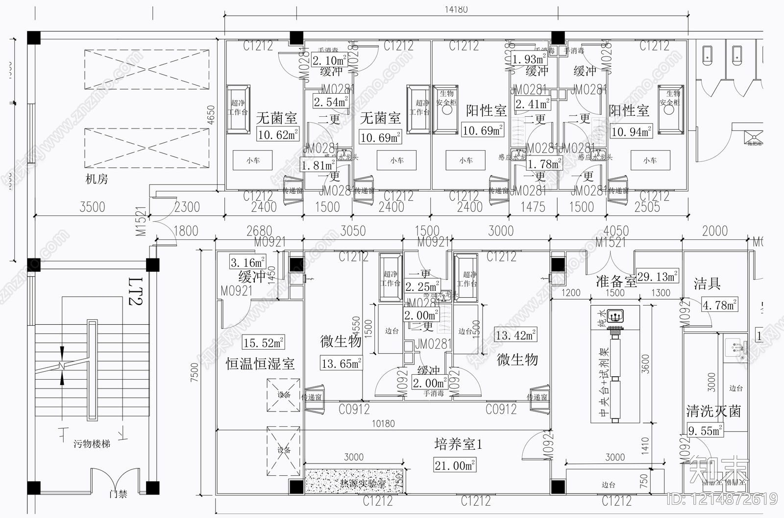 现代实验室cad施工图下载【ID:1214872619】