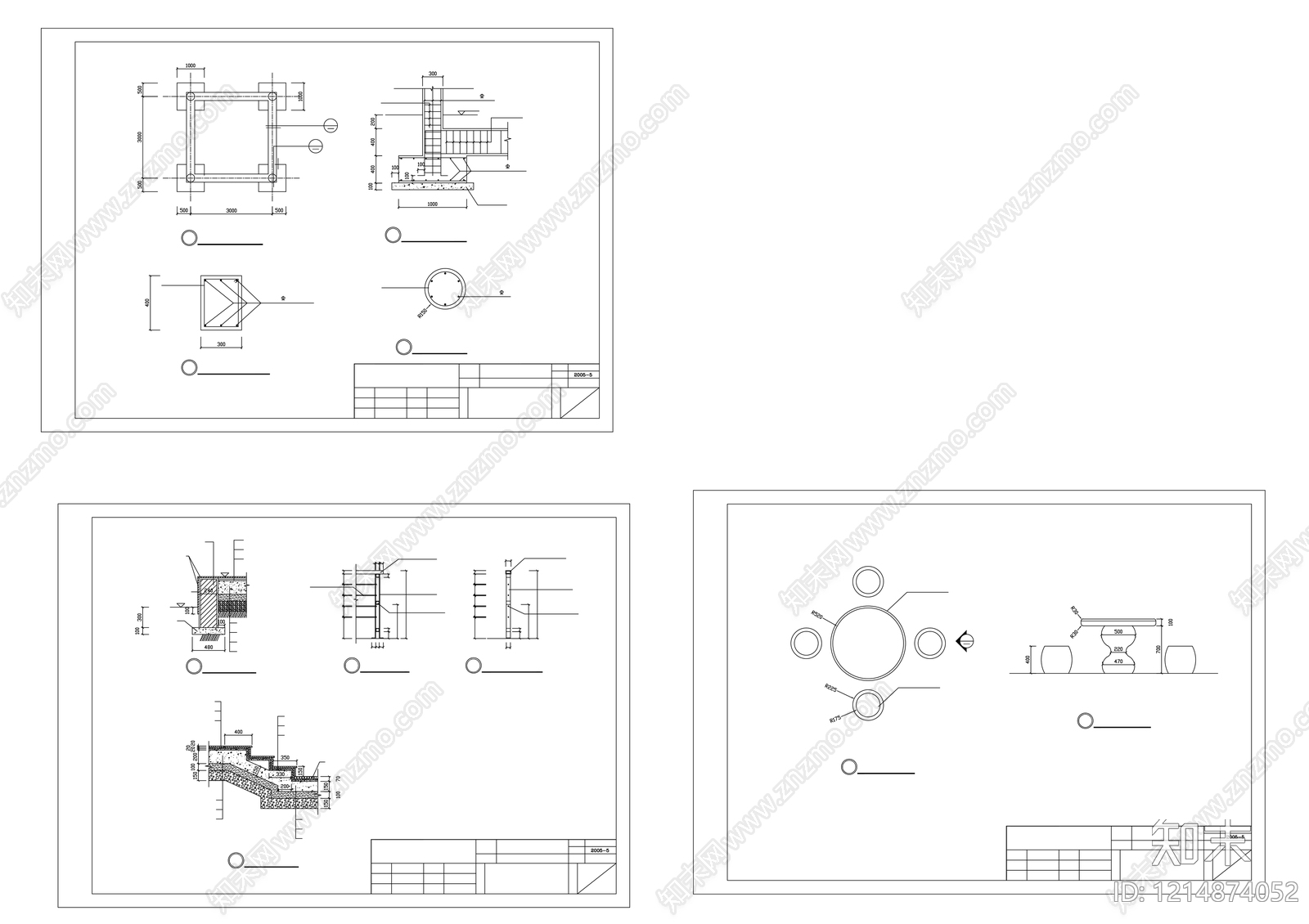 日式亭子施工图下载【ID:1214874052】