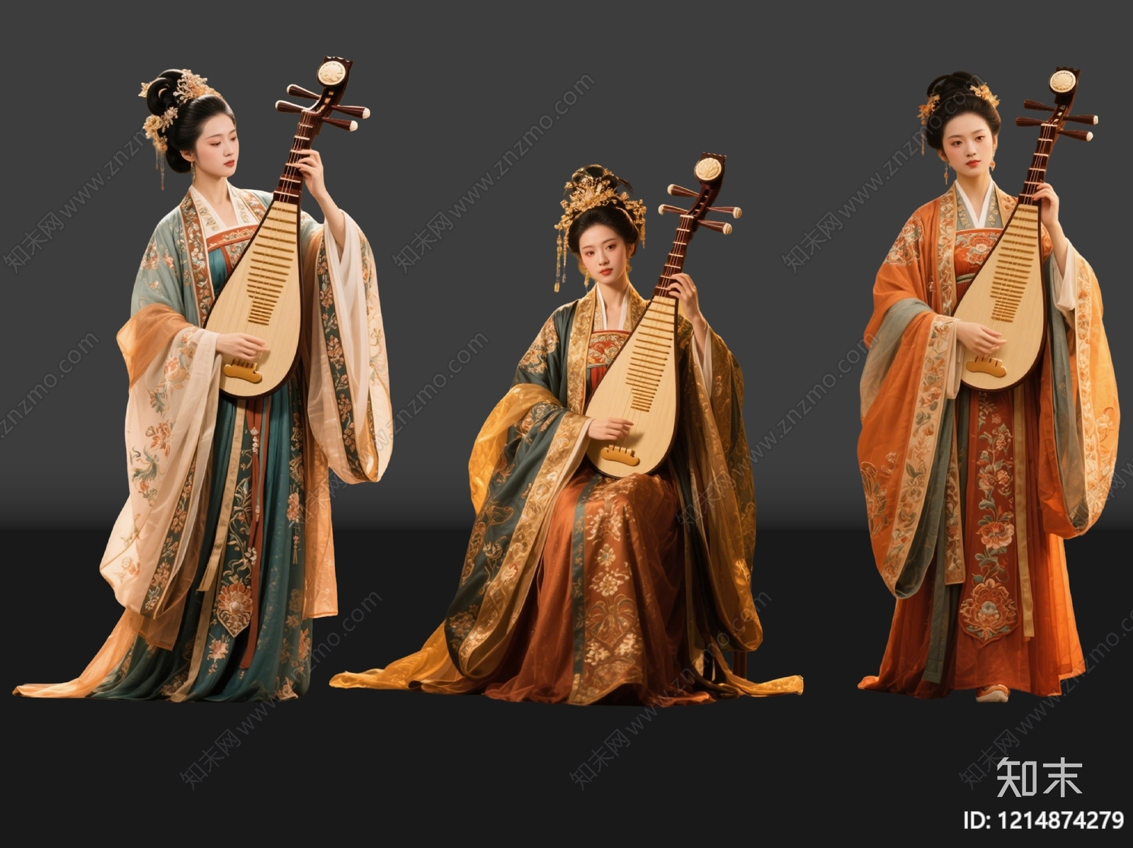 新中式多人SU模型下载【ID:1214874279】