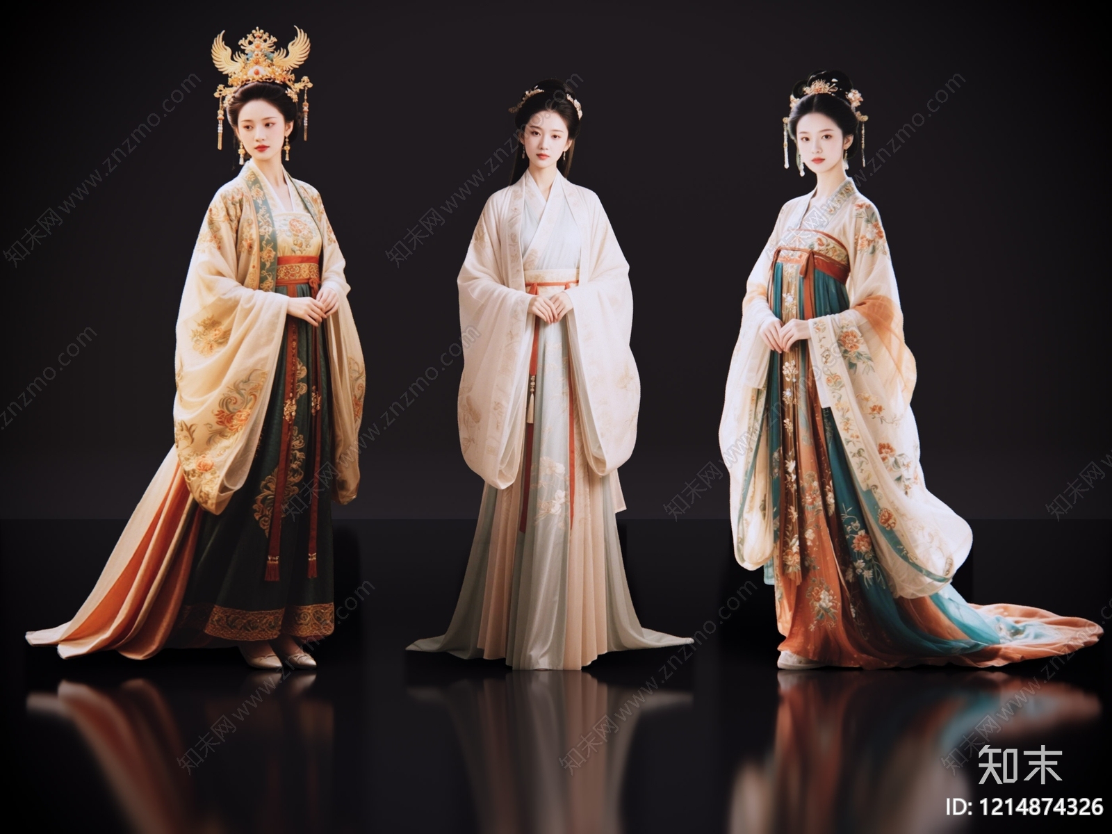 新中式多人SU模型下载【ID:1214874326】