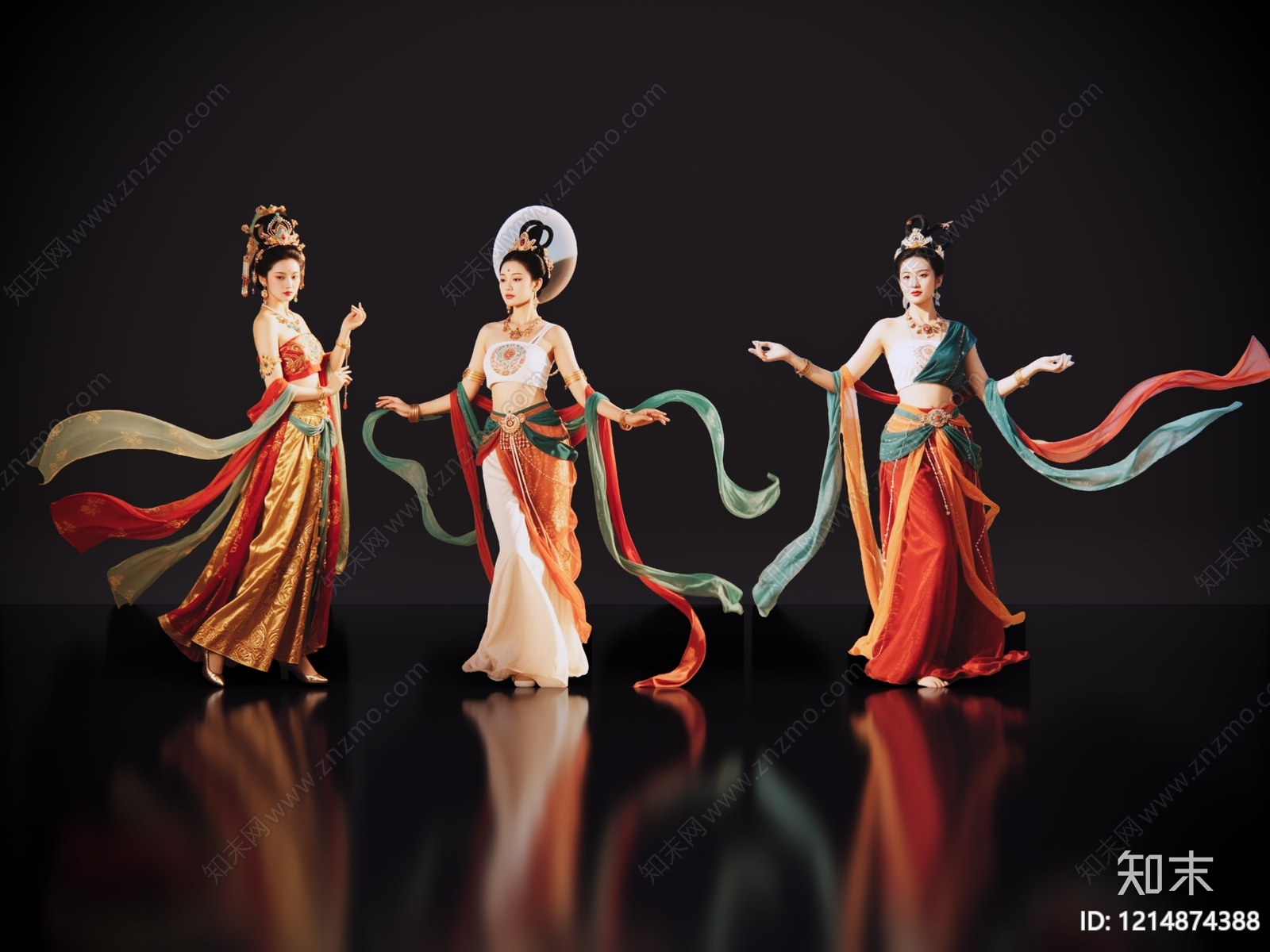 新中式多人SU模型下载【ID:1214874388】